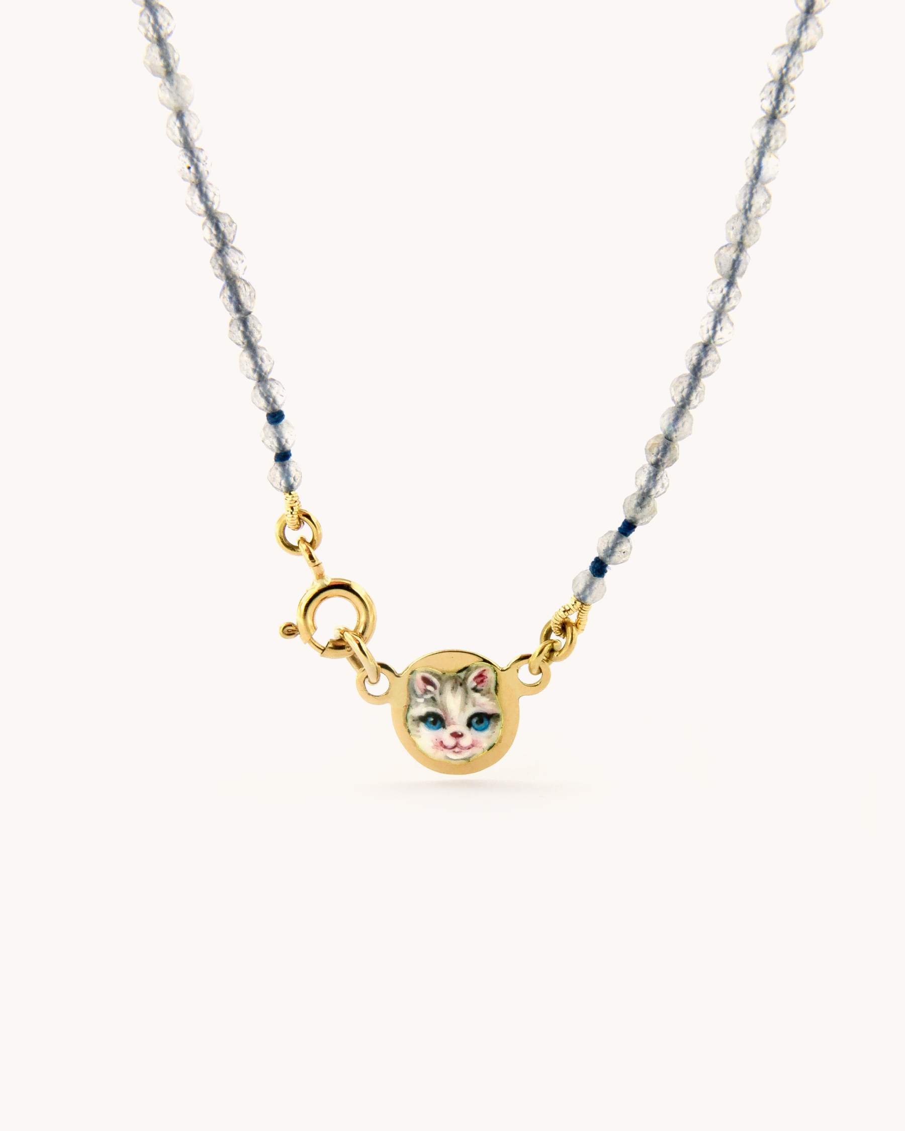 Collana con Micio e Labradorite
