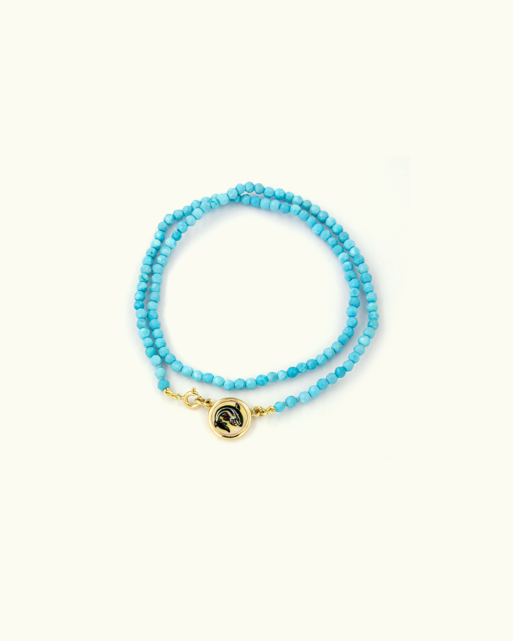 Tiger Shark Coloris Necklace in Turquoise Water