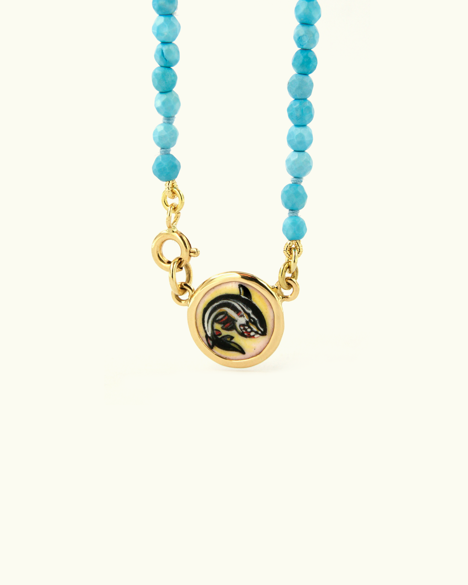 Tiger Shark Coloris Necklace in Turquoise Water
