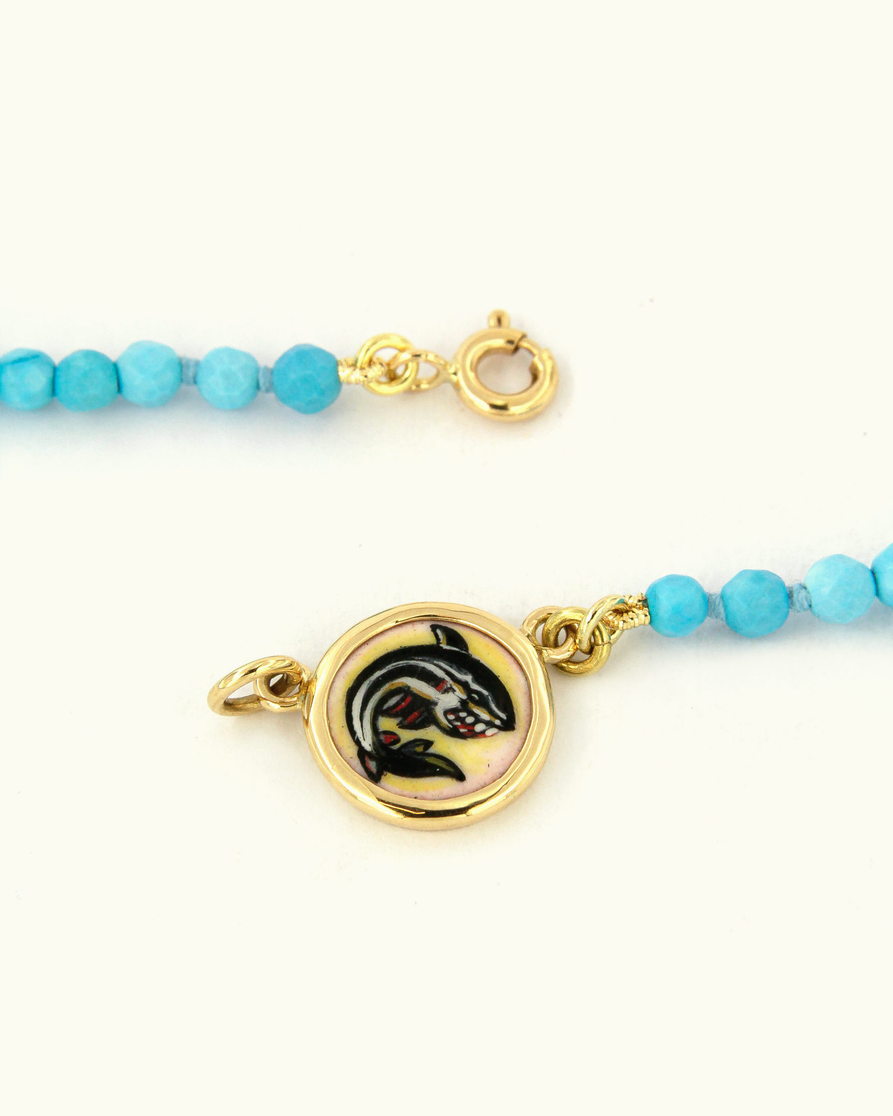 Tiger Shark Coloris Necklace in Turquoise Water