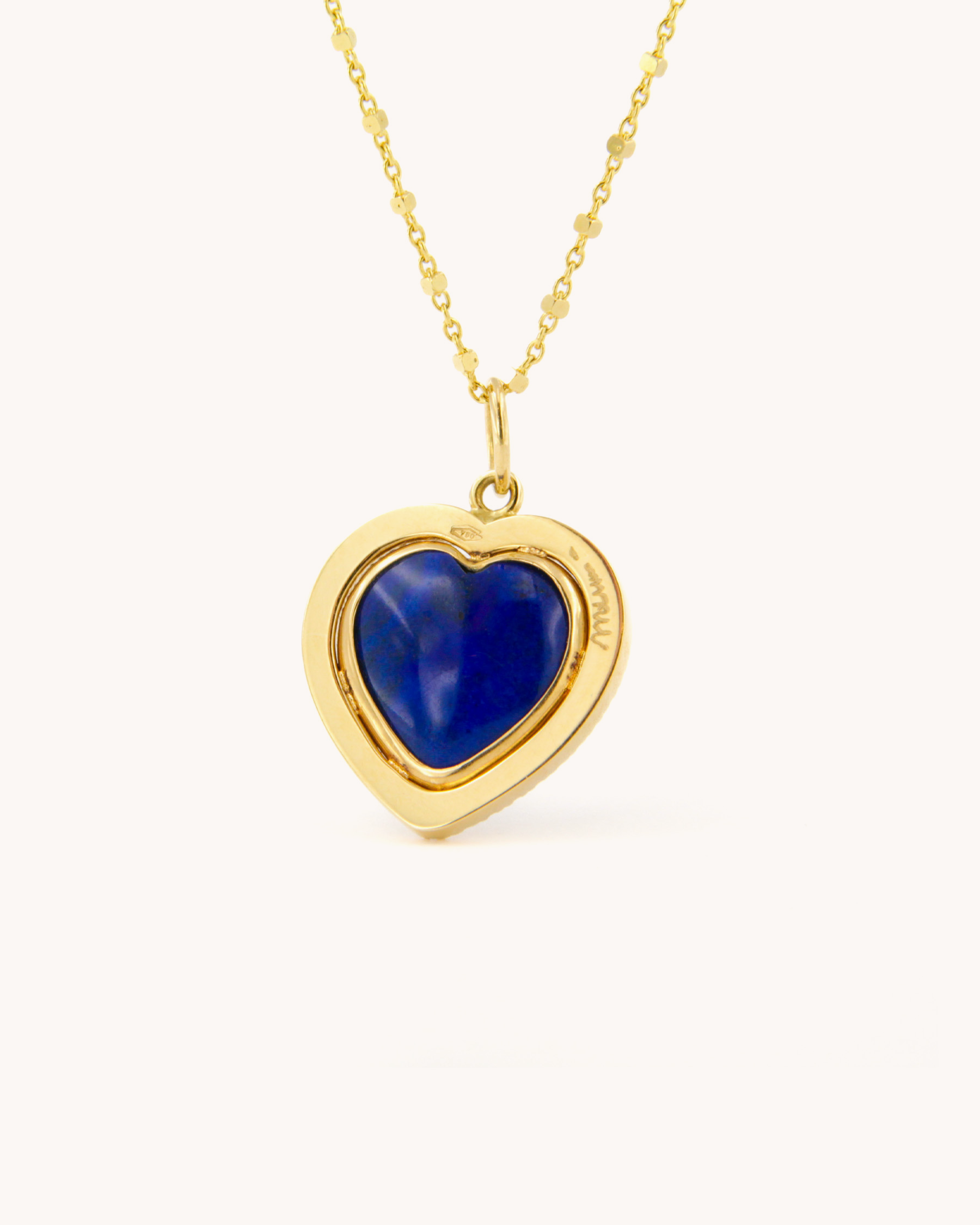 Lapis Lazuli and Diamonds Angel Pendant