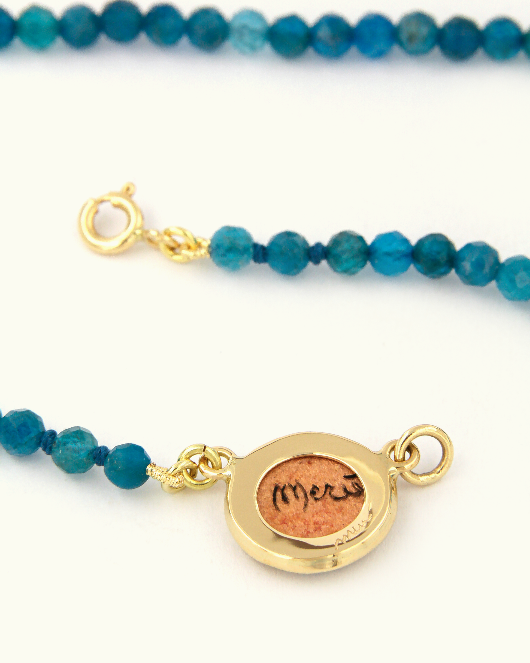 Shark Jaw Coloris Necklace in Blue Wave