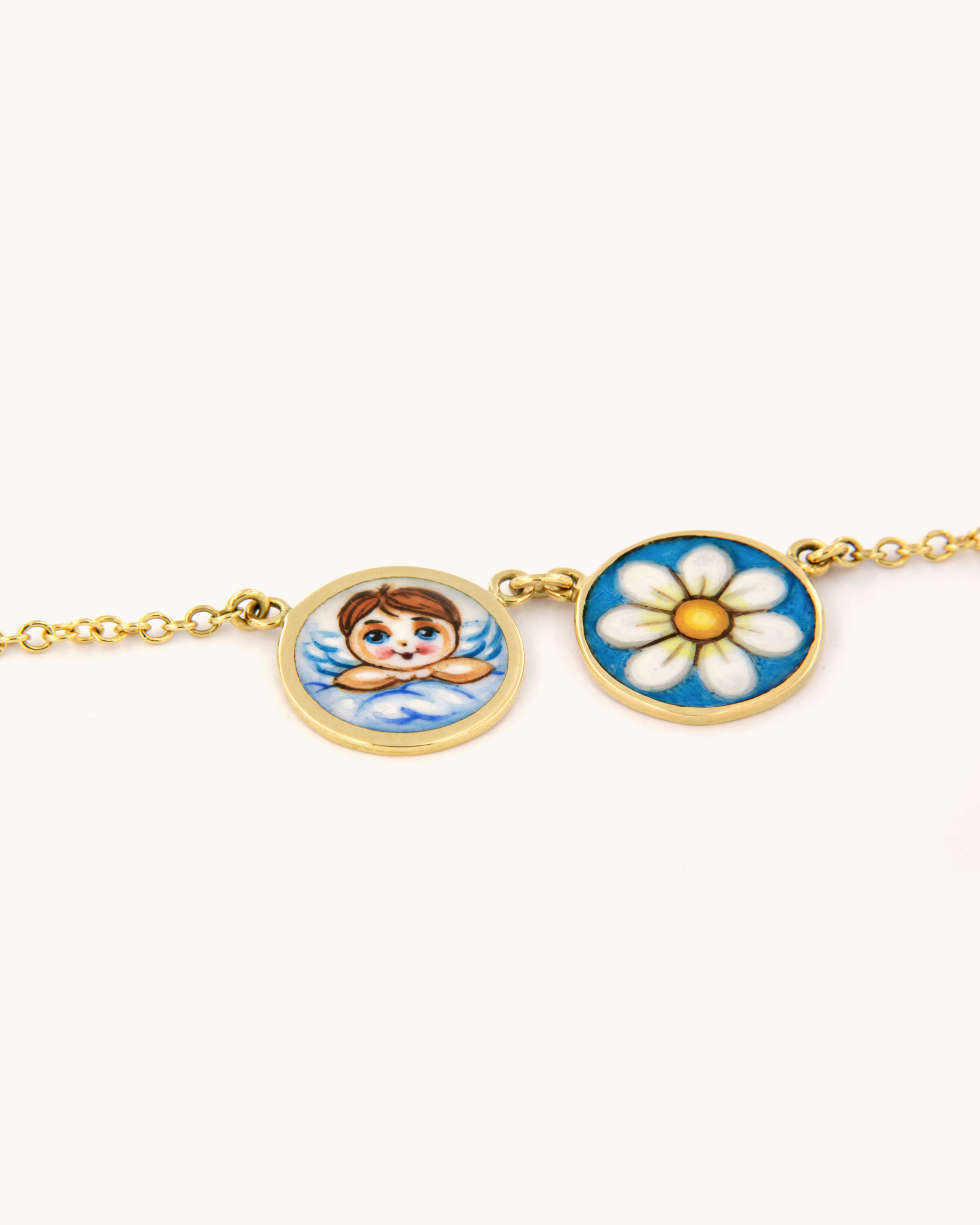 Angel and Daisy Necklace