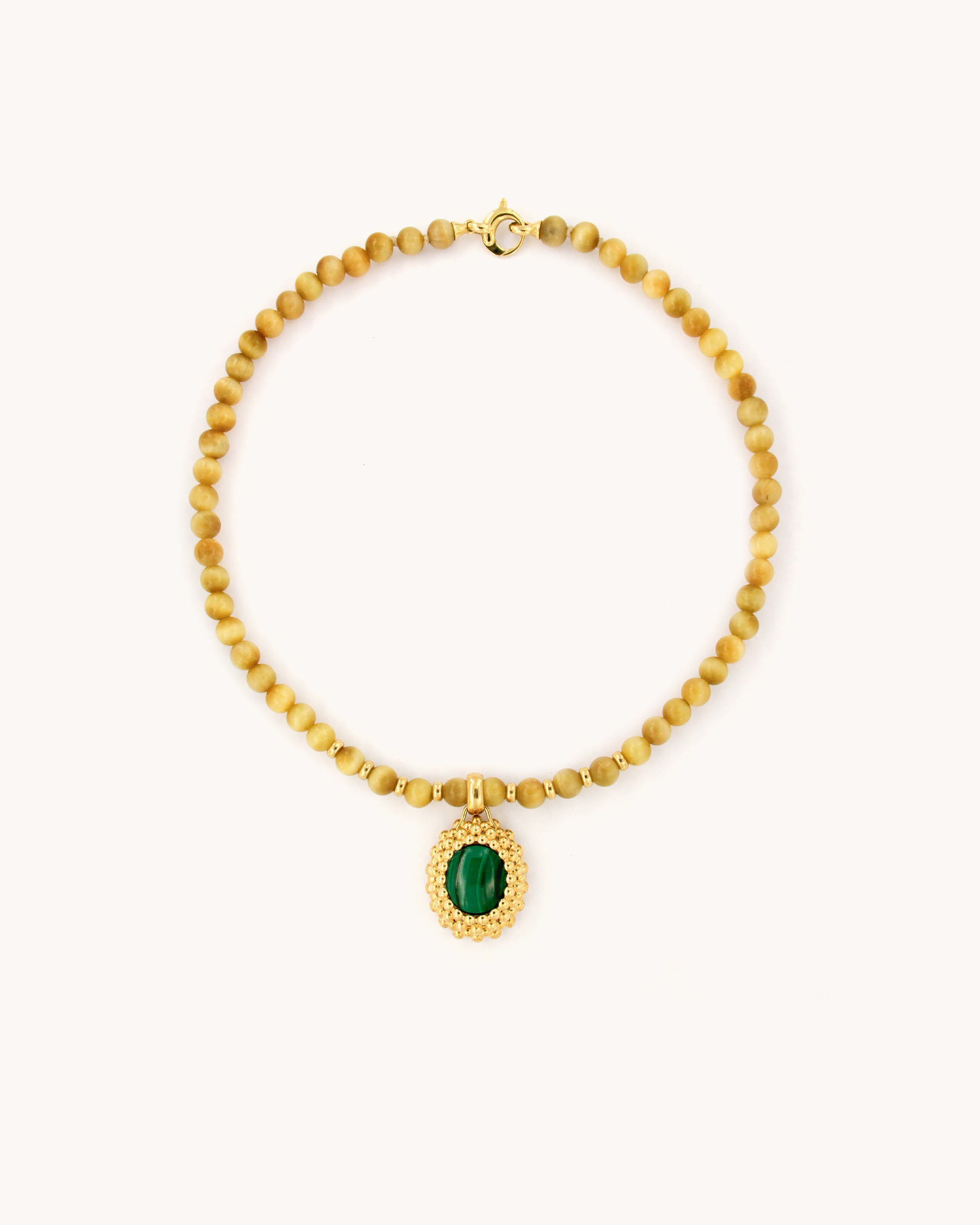 Golden Eye of the Tiger Necklace