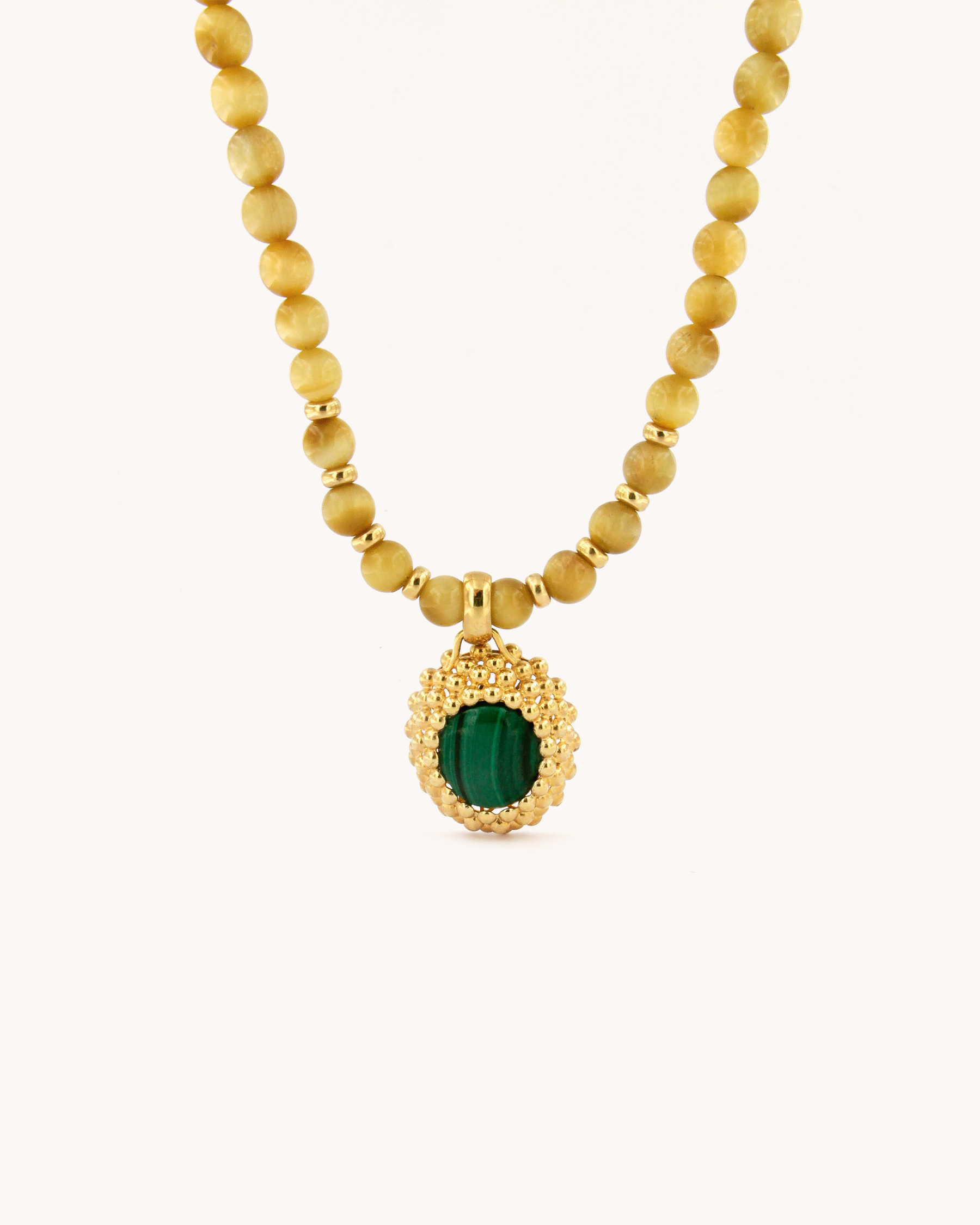 Golden Eye of the Tiger Necklace