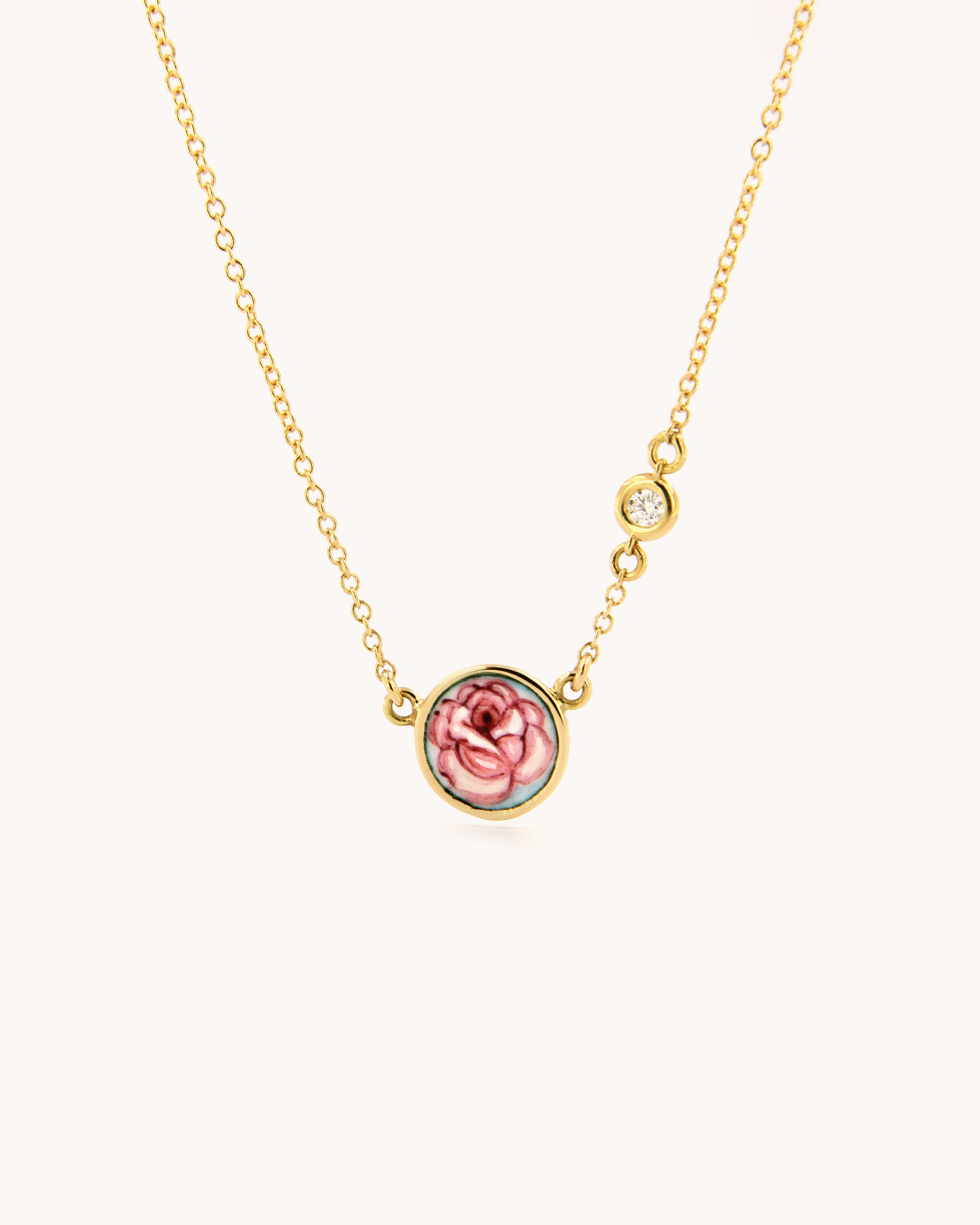 The Rose and Diamond Necklace