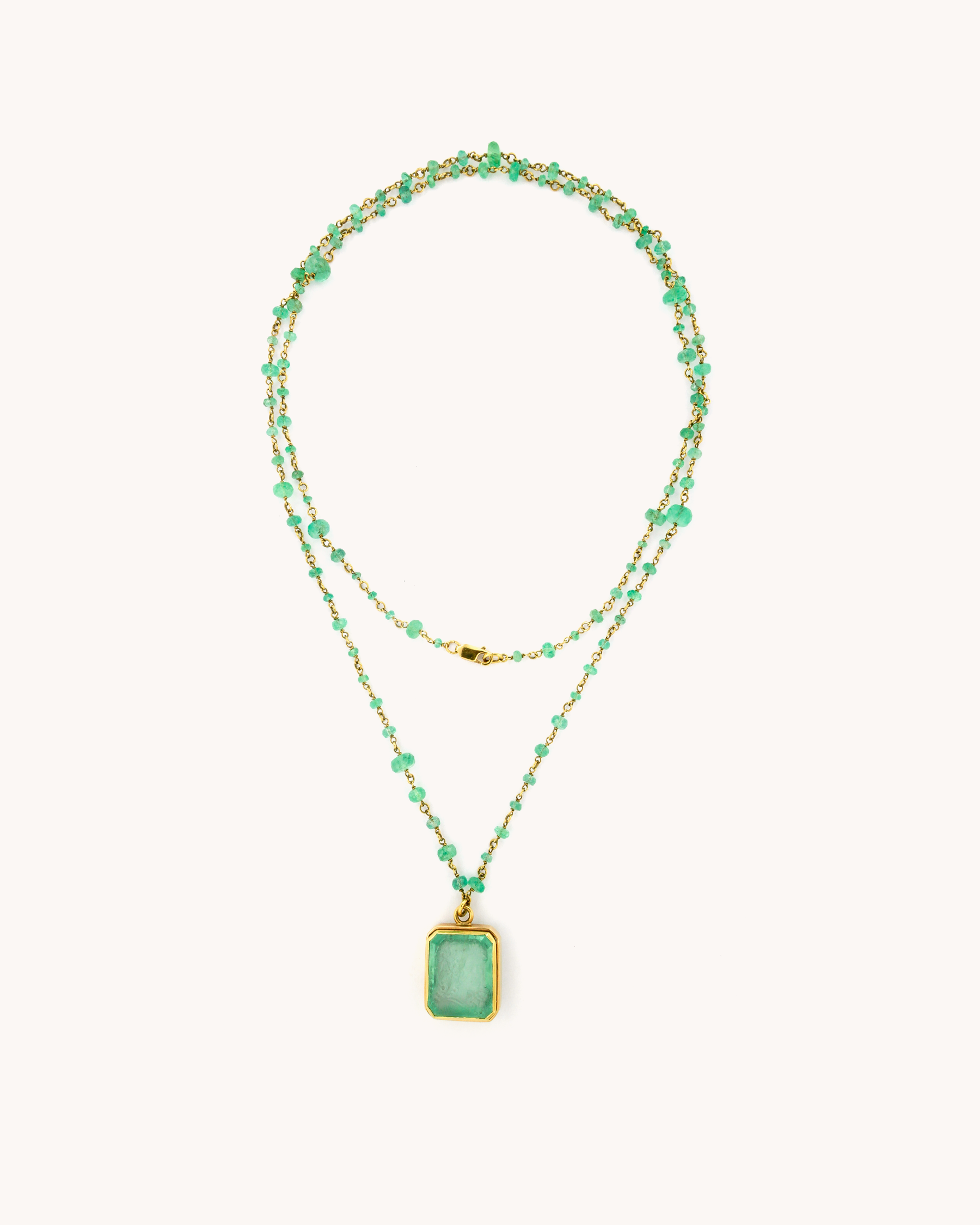 Emerald Pendant Necklace