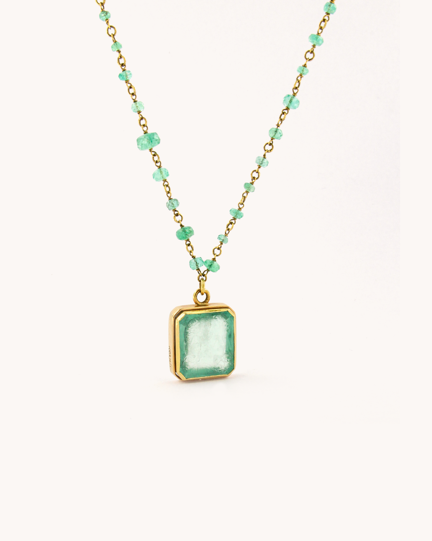 Emerald Pendant Necklace