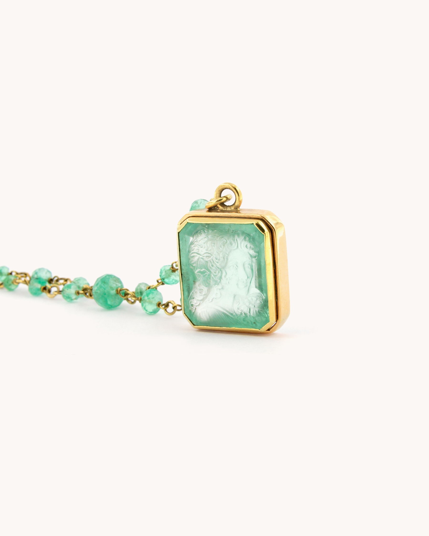 Emerald Pendant Necklace