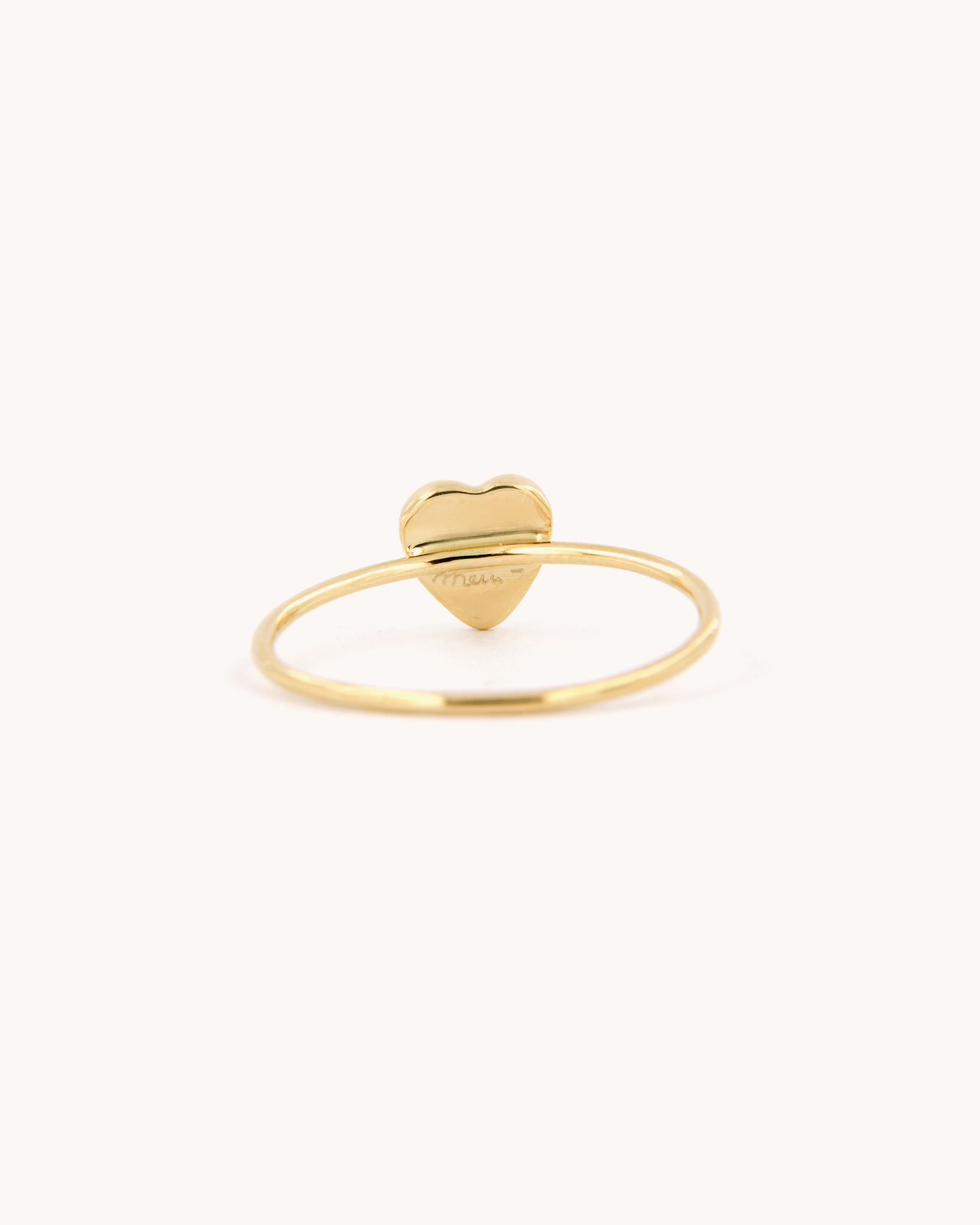 Anello a Filo con Cuore Turchese