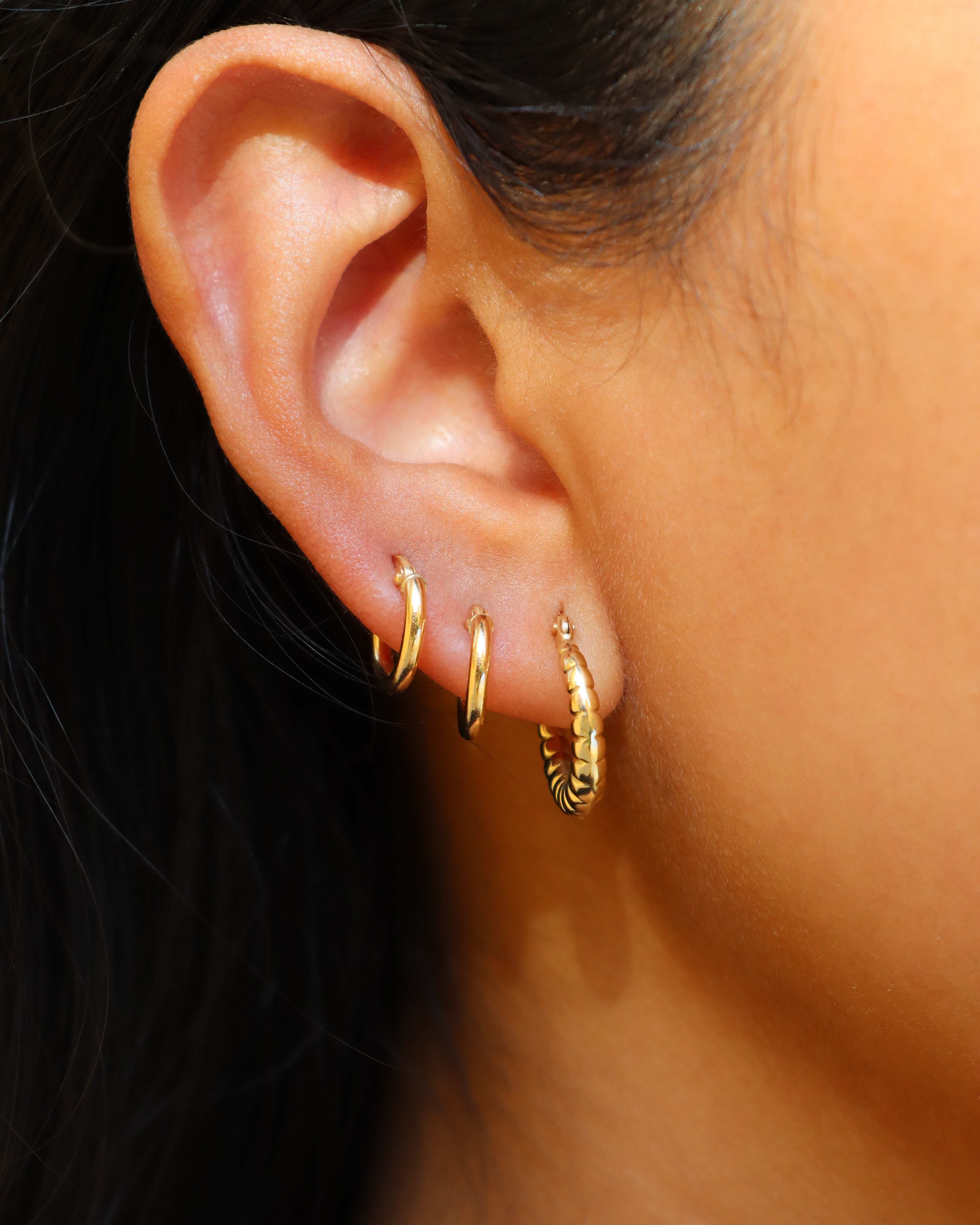 Croissant Hoop Earrings