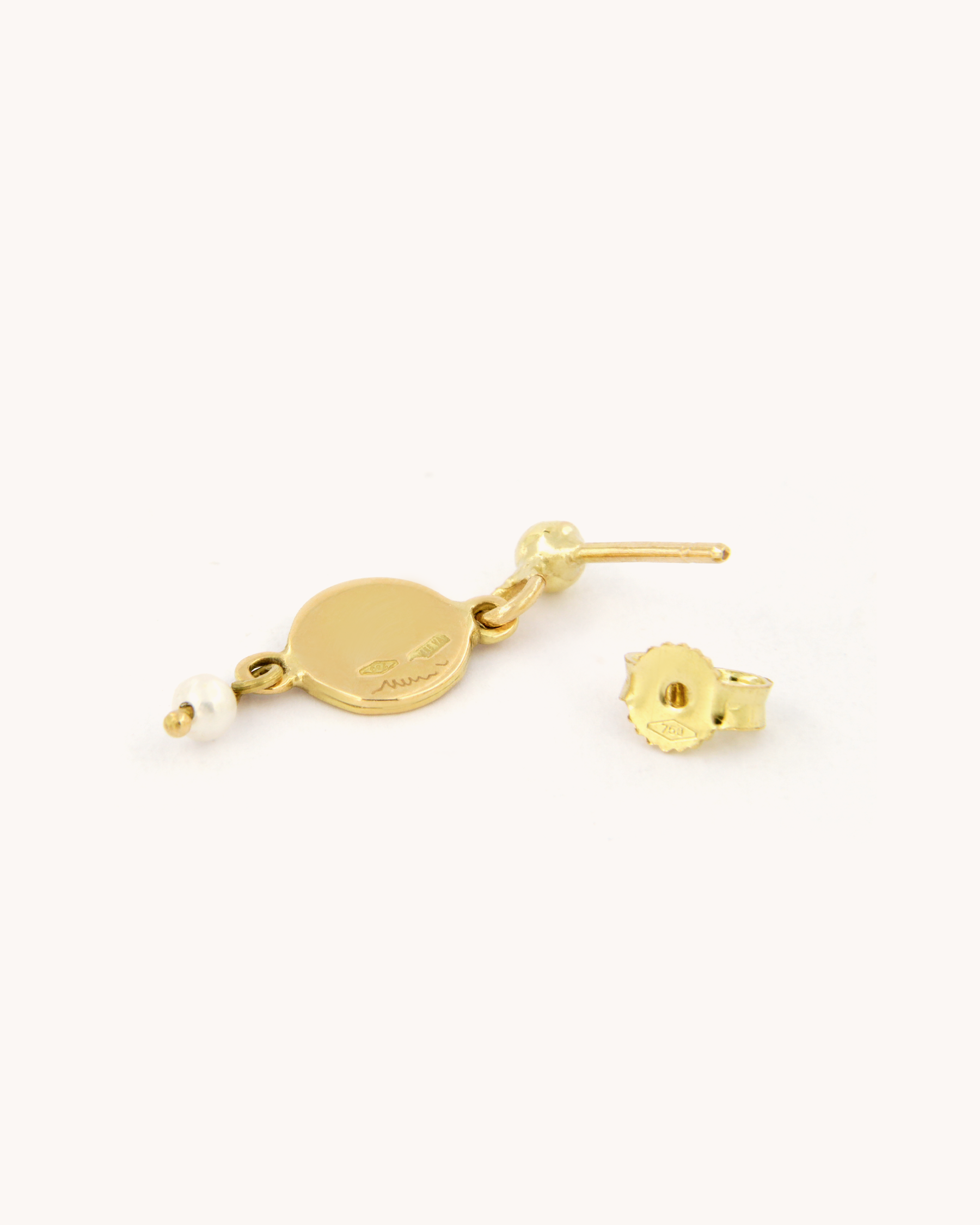 Angel and Pearl Earrings