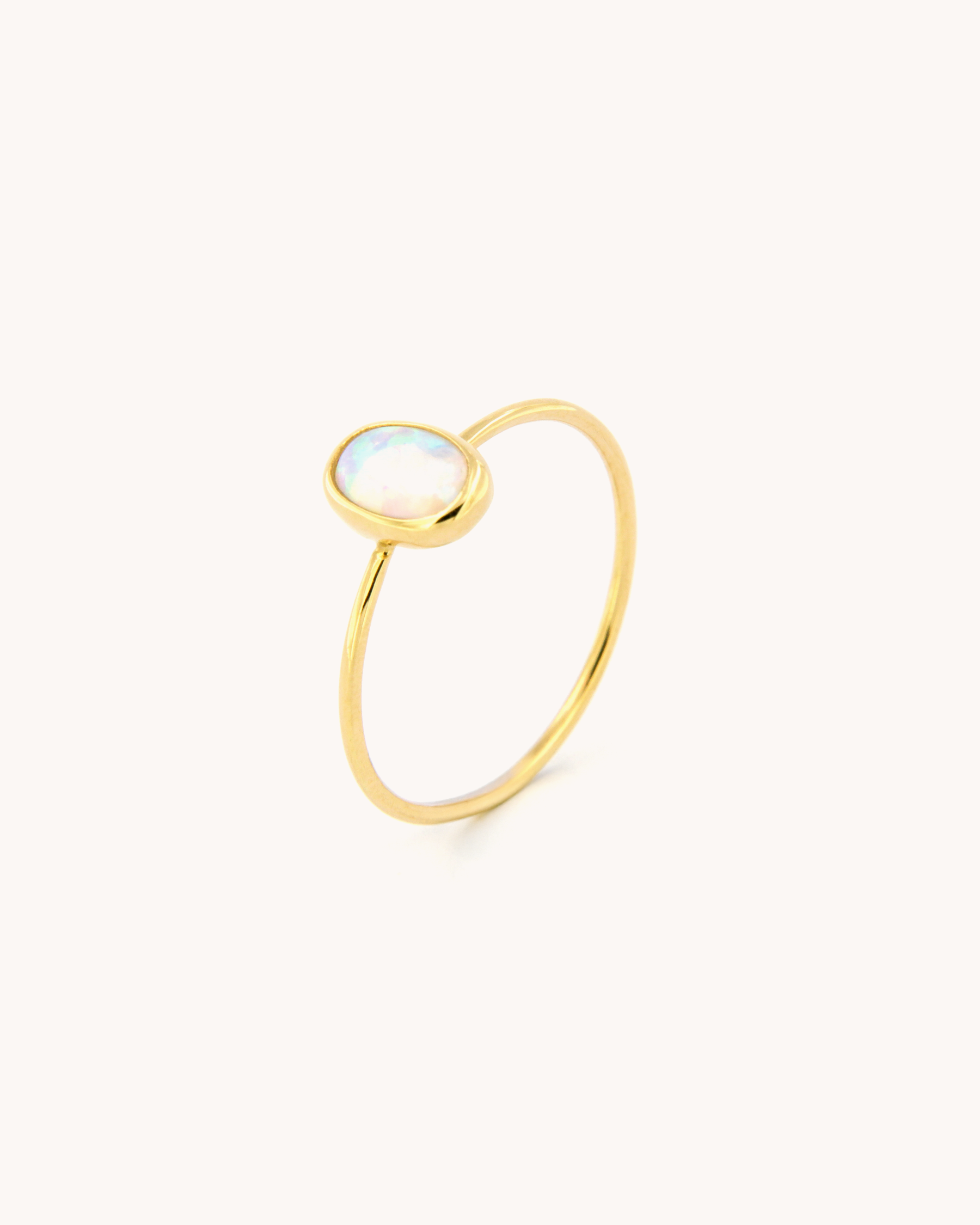 Opal Cabochon Wire Ring