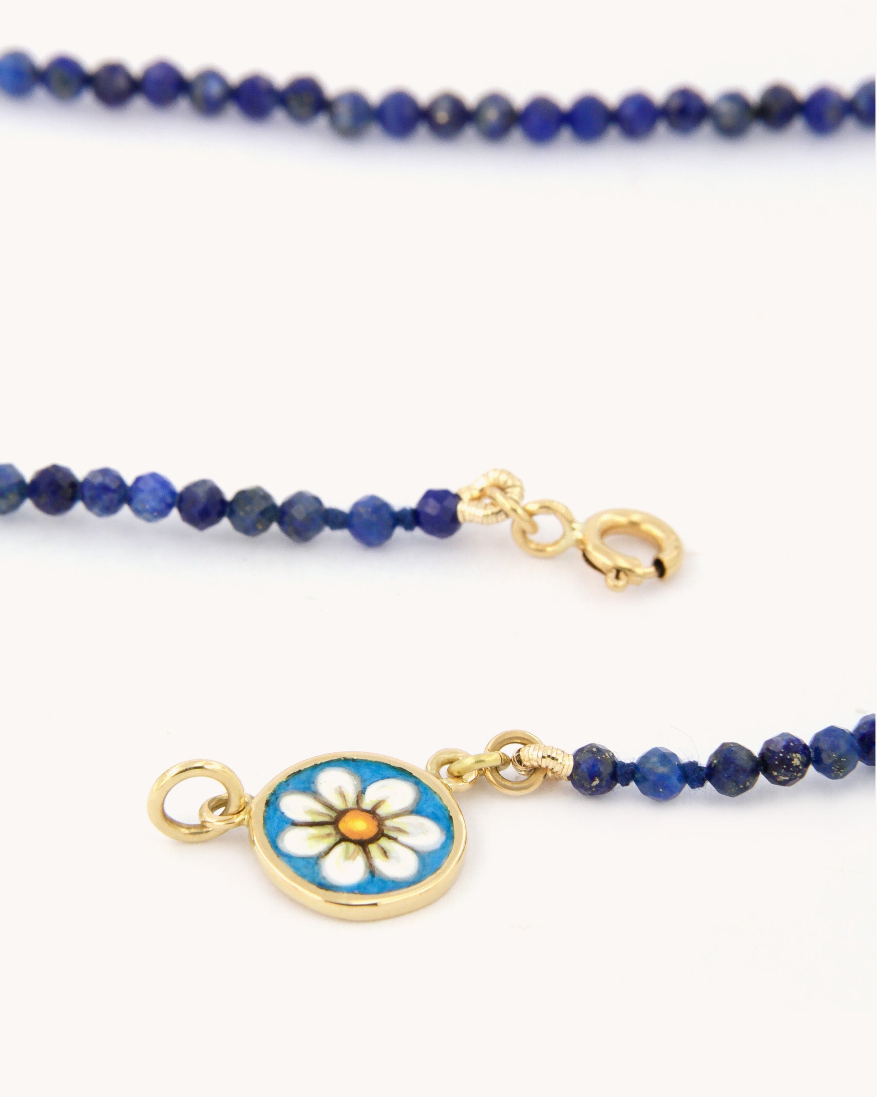 Collana Coloris Margherita nel Blu della Notte
