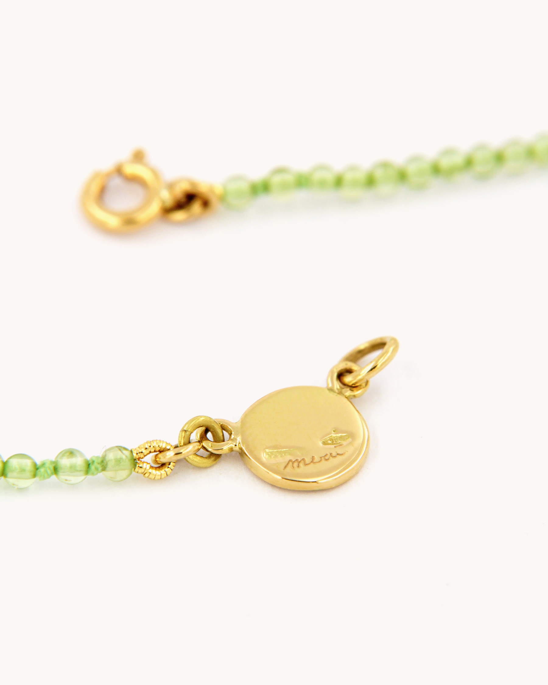 Collana con Angelo e Peridoto