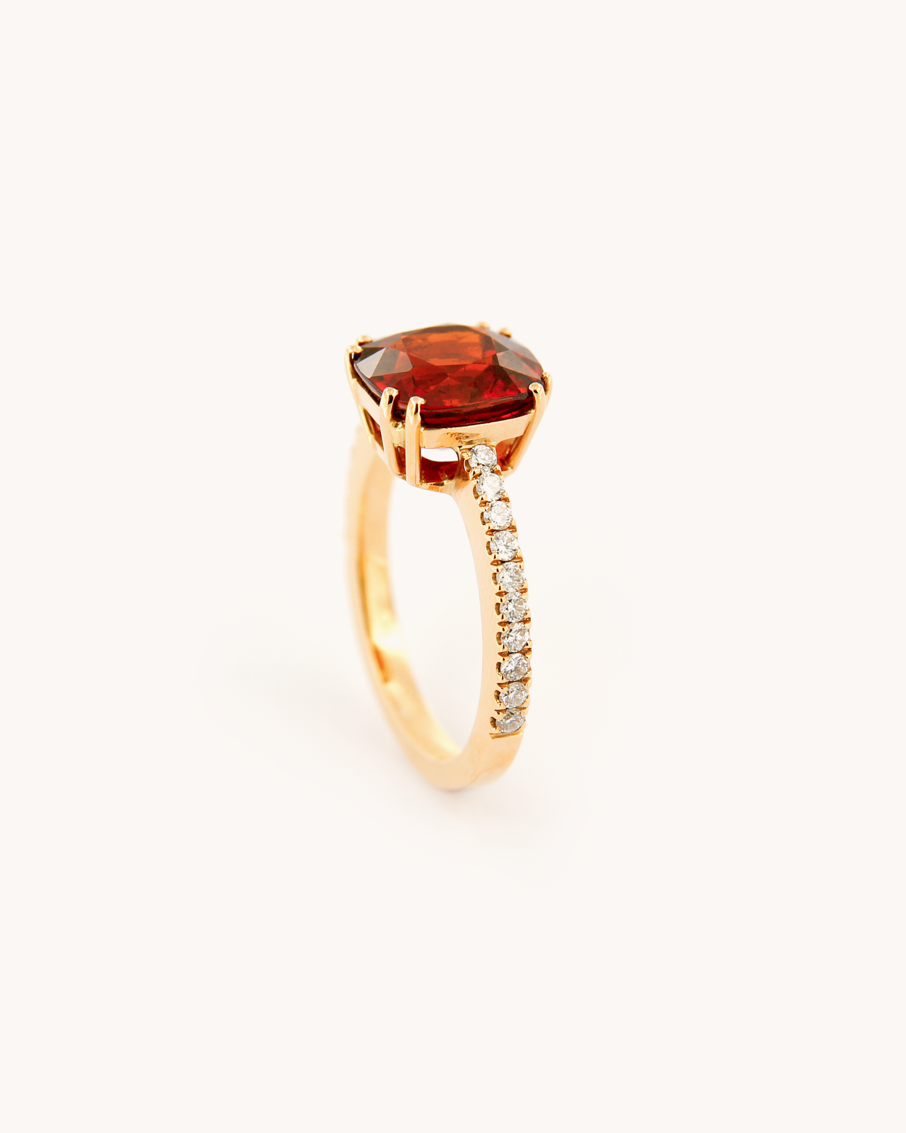 Spessartine Diamond Ring