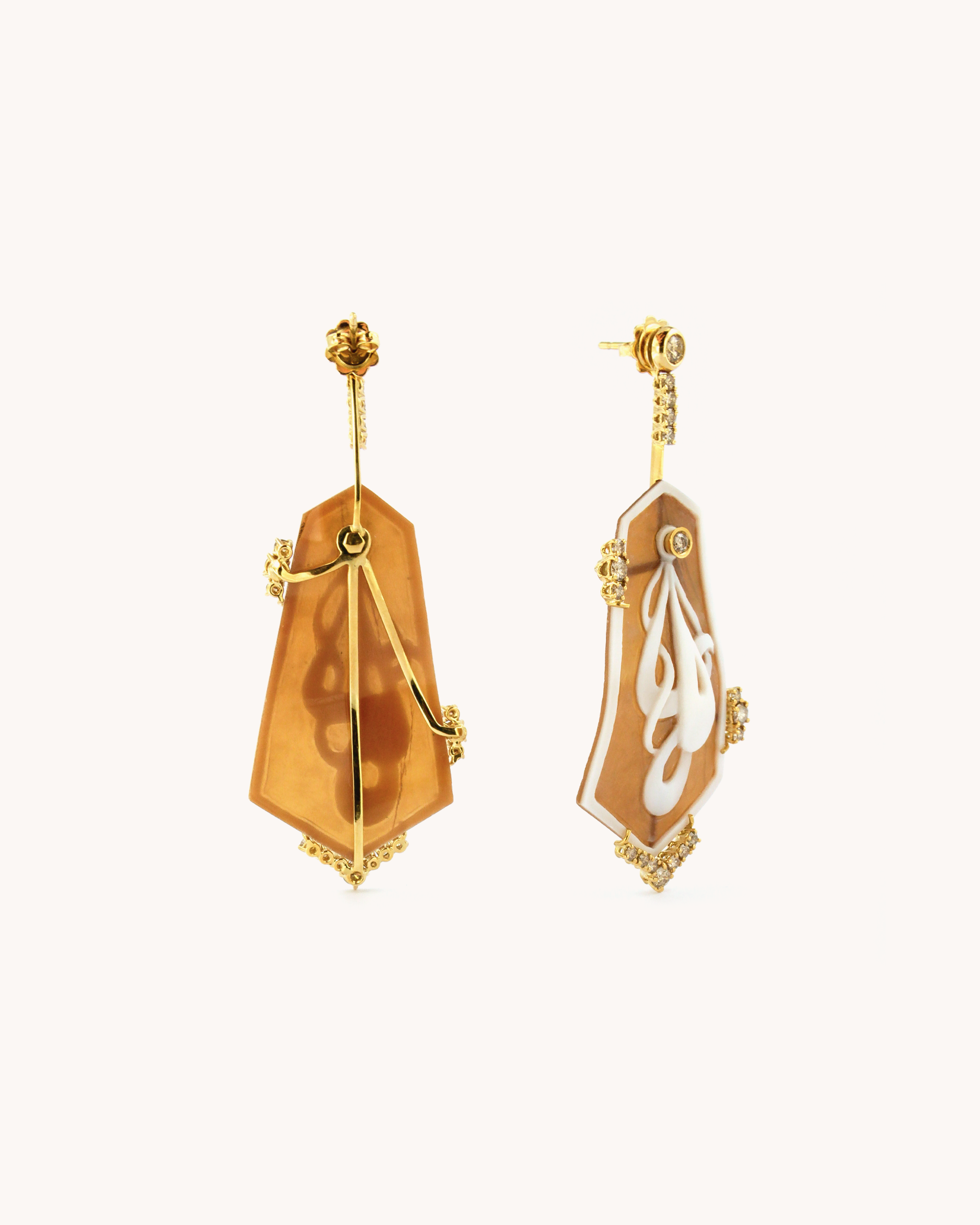 Cameo Drop Earrings