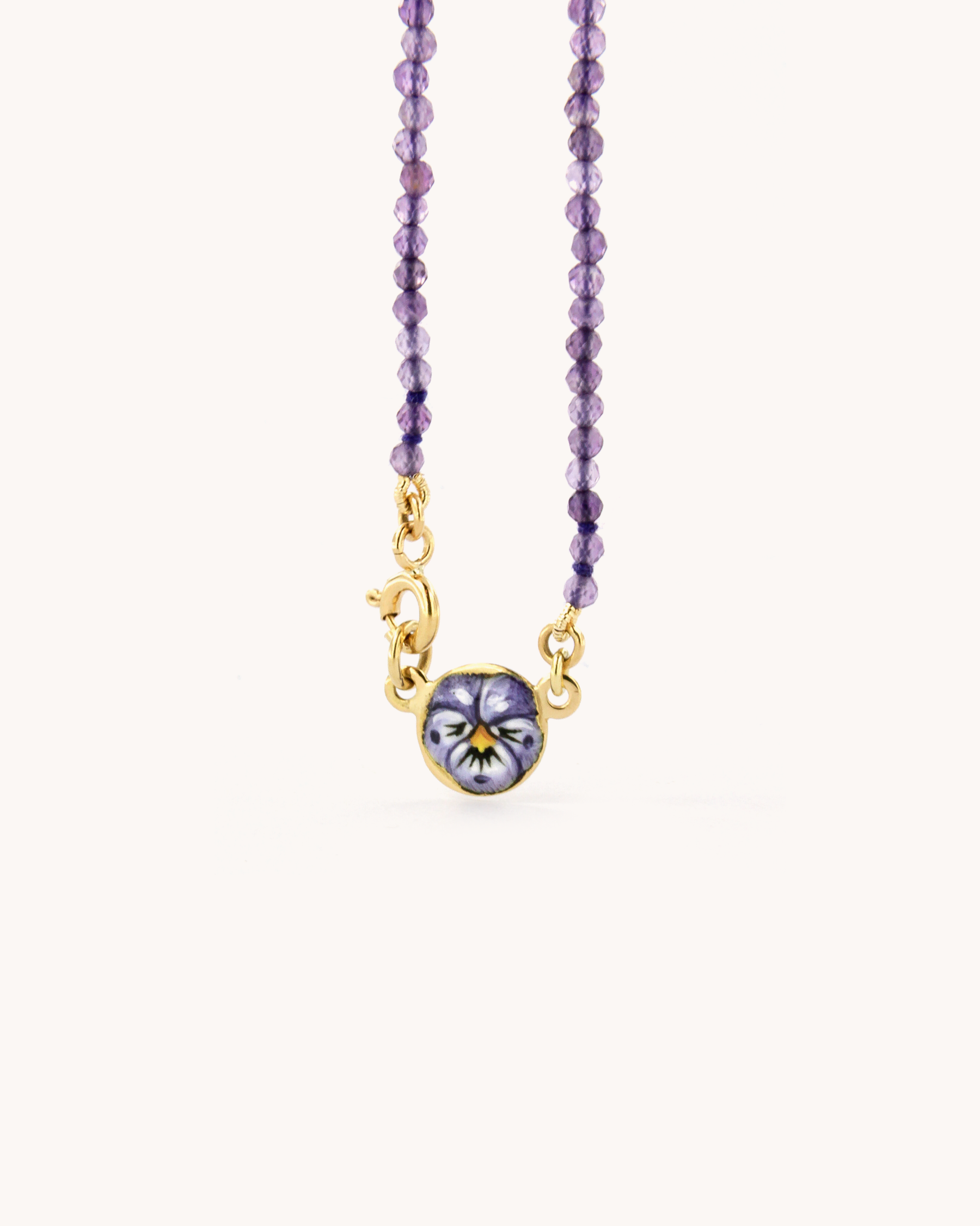 Coloris Necklace Pansé in Amethyst Violet