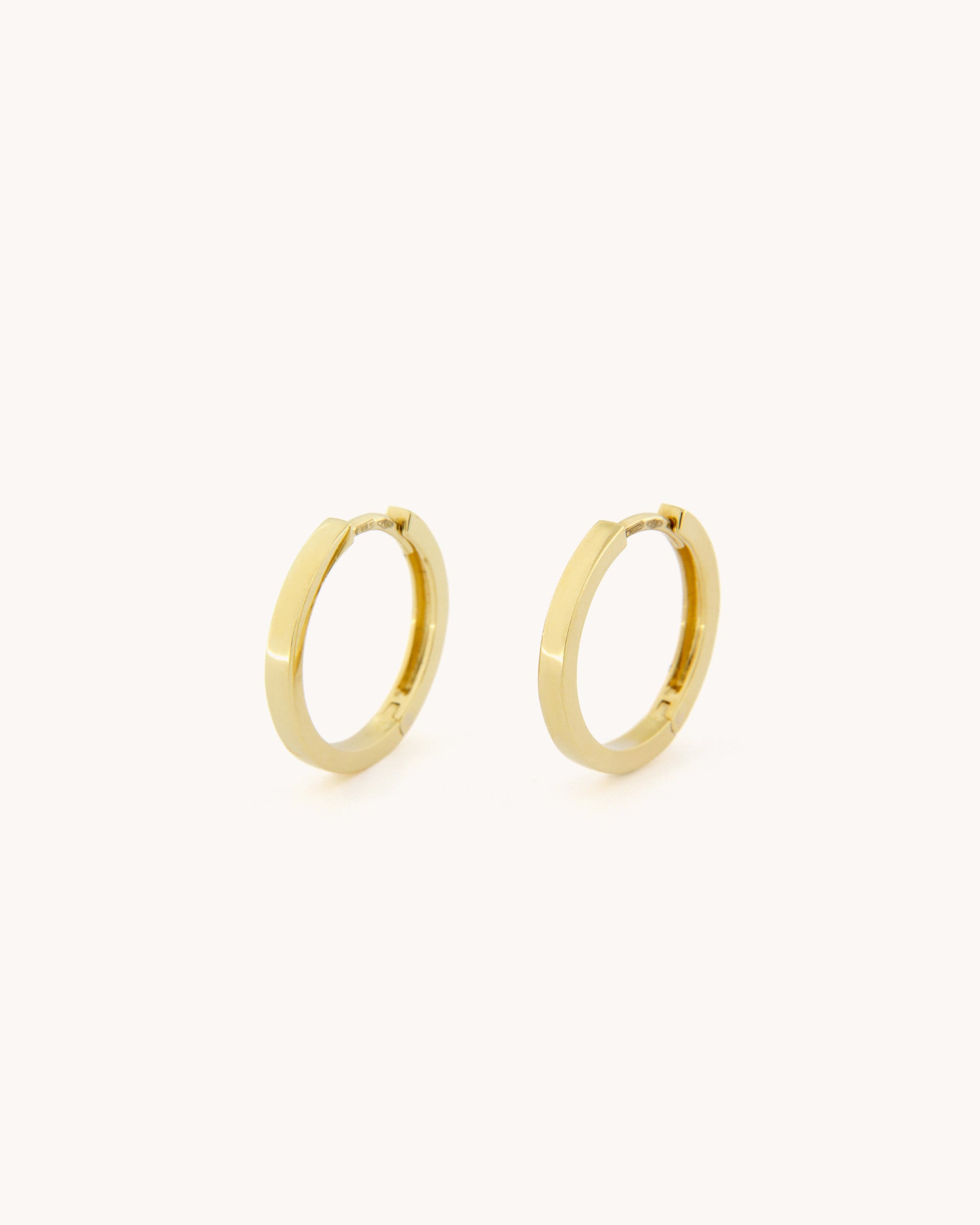 Small Square Tube Hoop Earrings