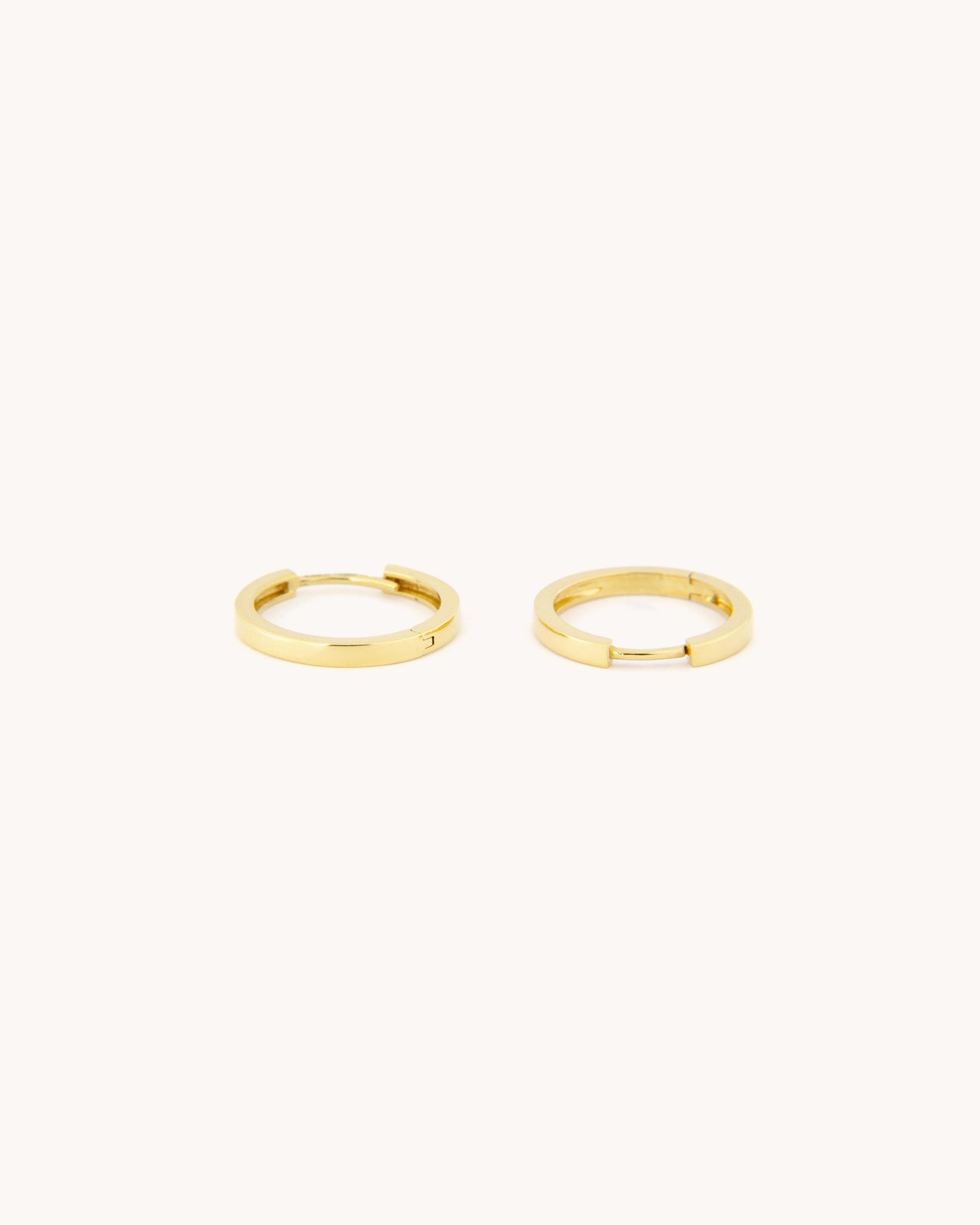 Small Square Tube Hoop Earrings