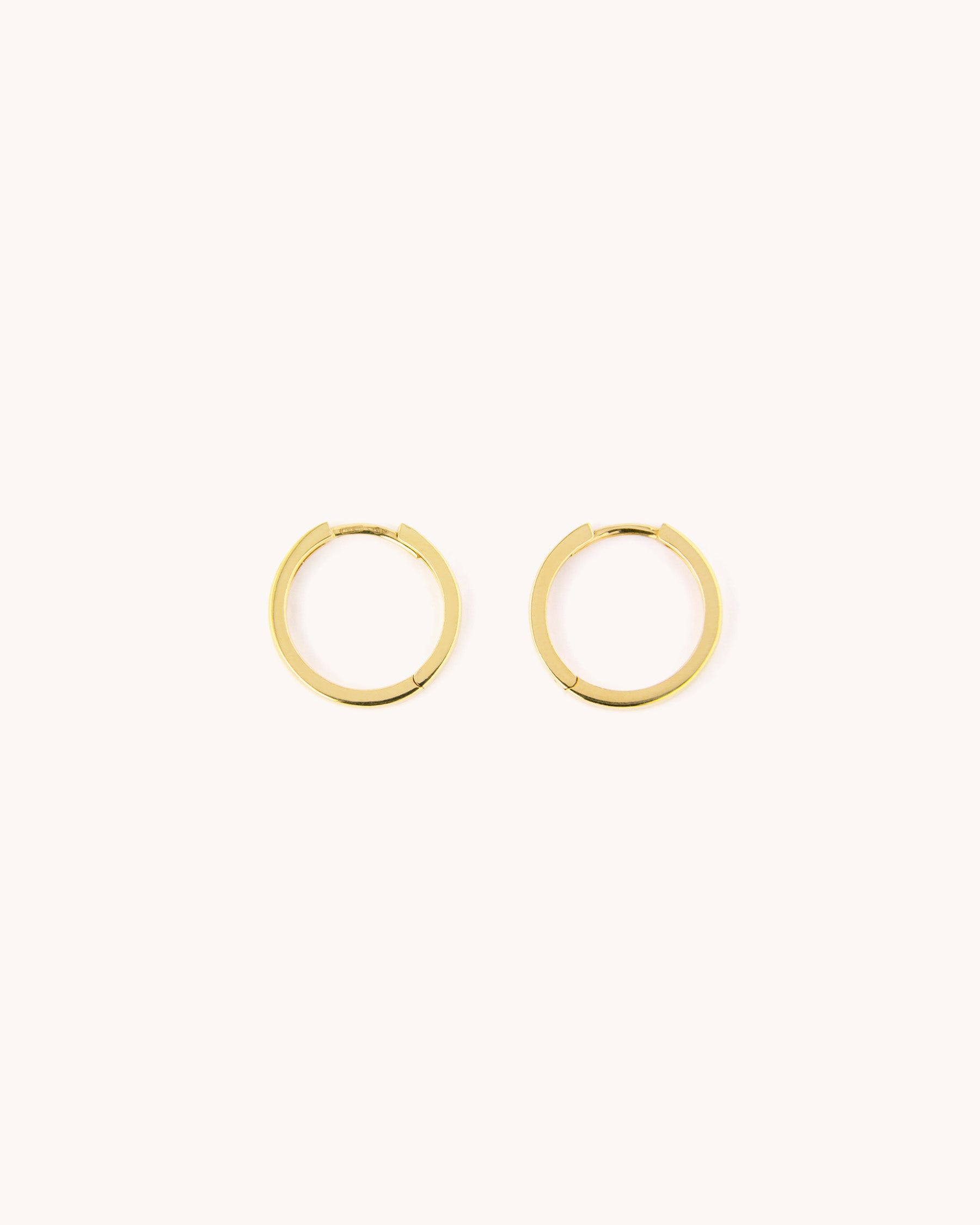 Small Square Tube Hoop Earrings