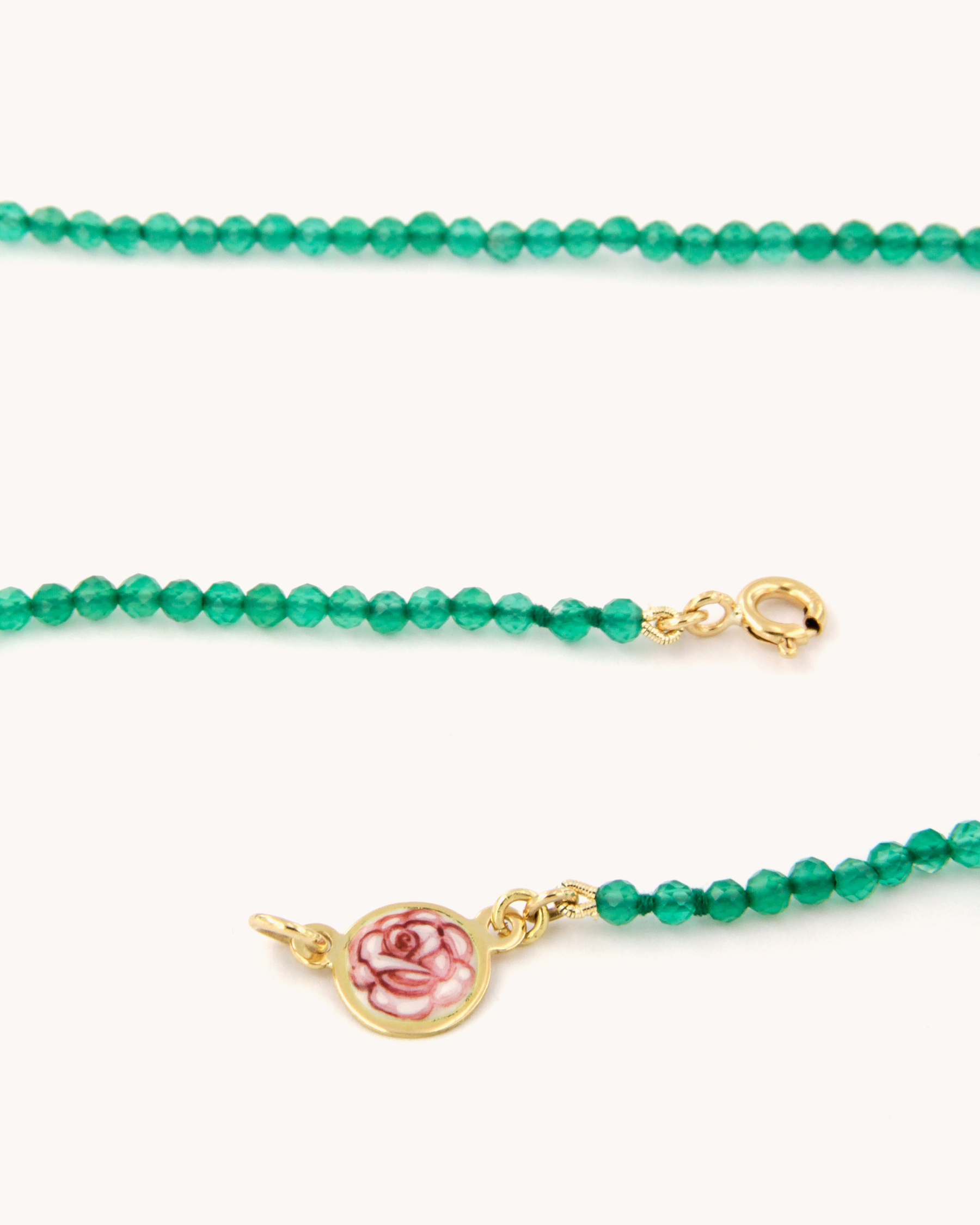 Coloris Necklace Rose in Spring Green