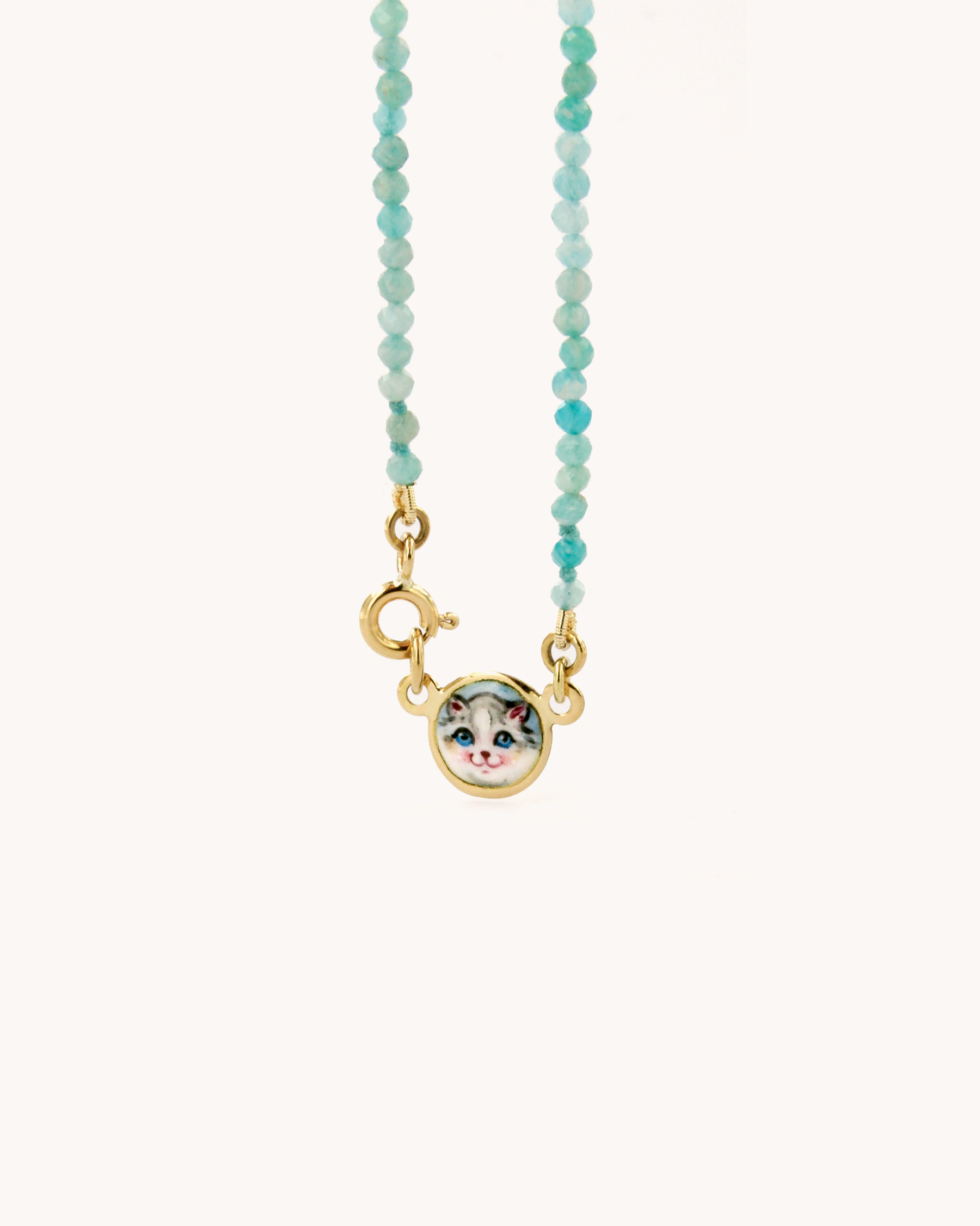 Coloris Necklace Kitty in Serene Blue