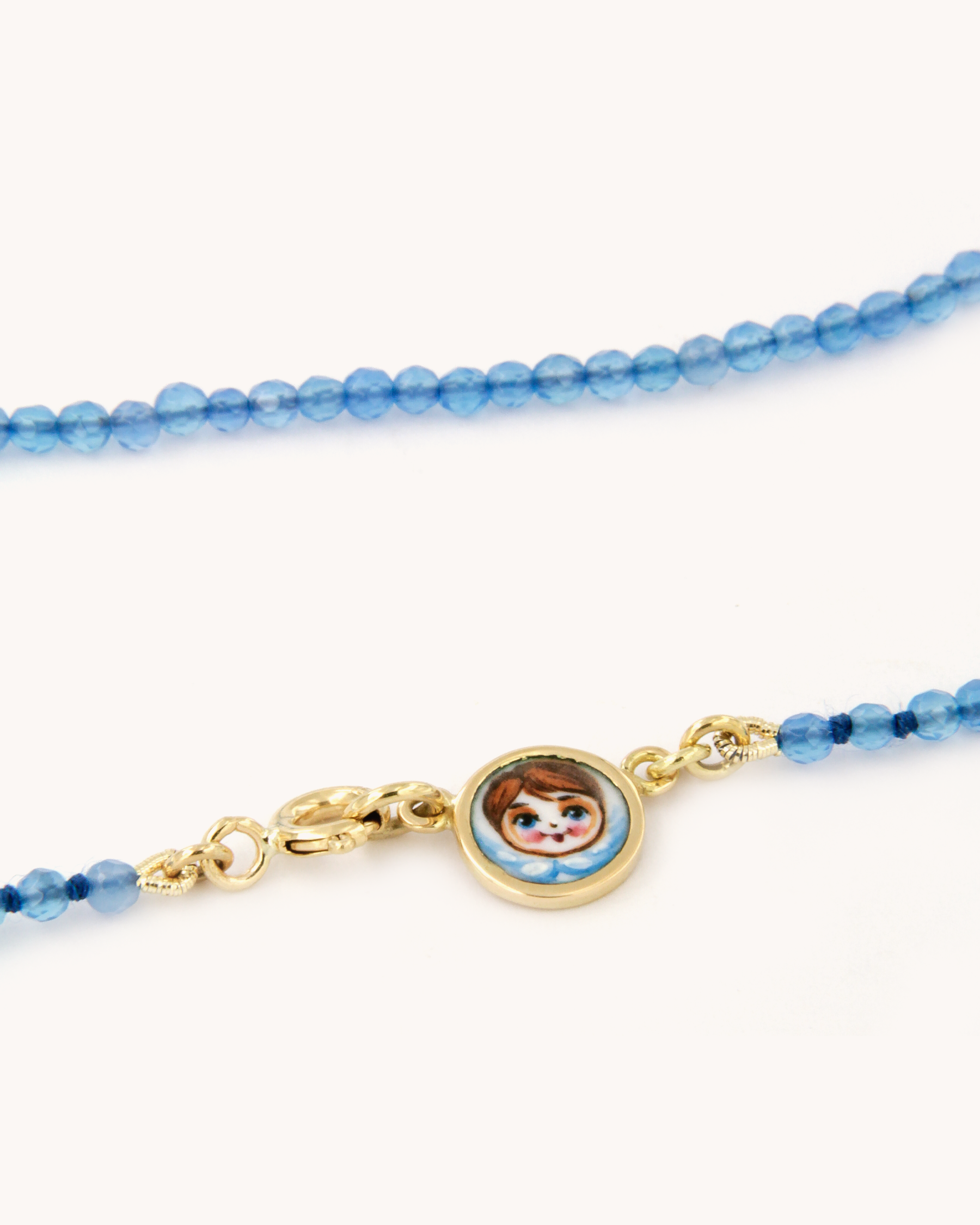 Coloris Necklace Angel in Cerulean Blue