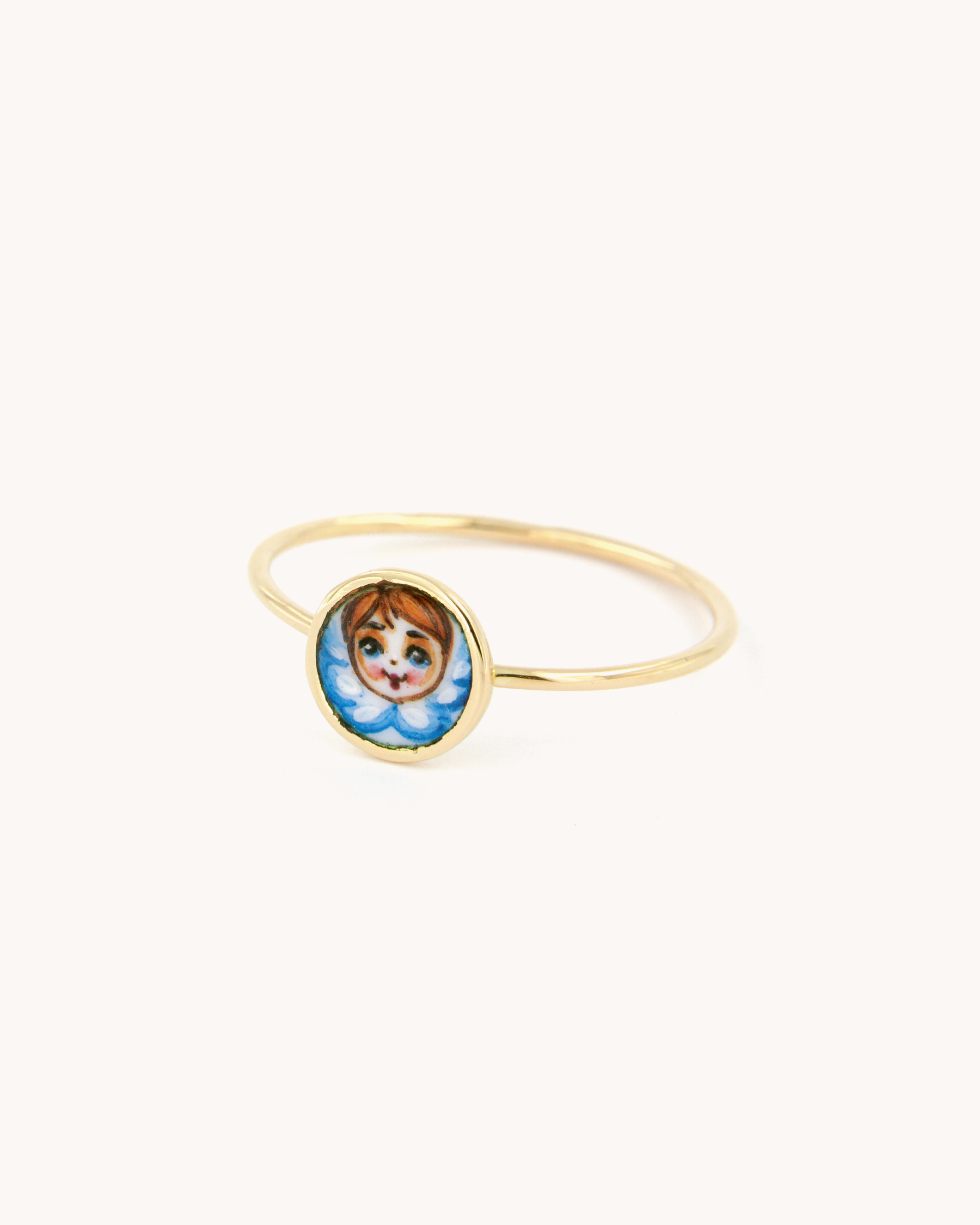 Anello a filo Angelo Blu