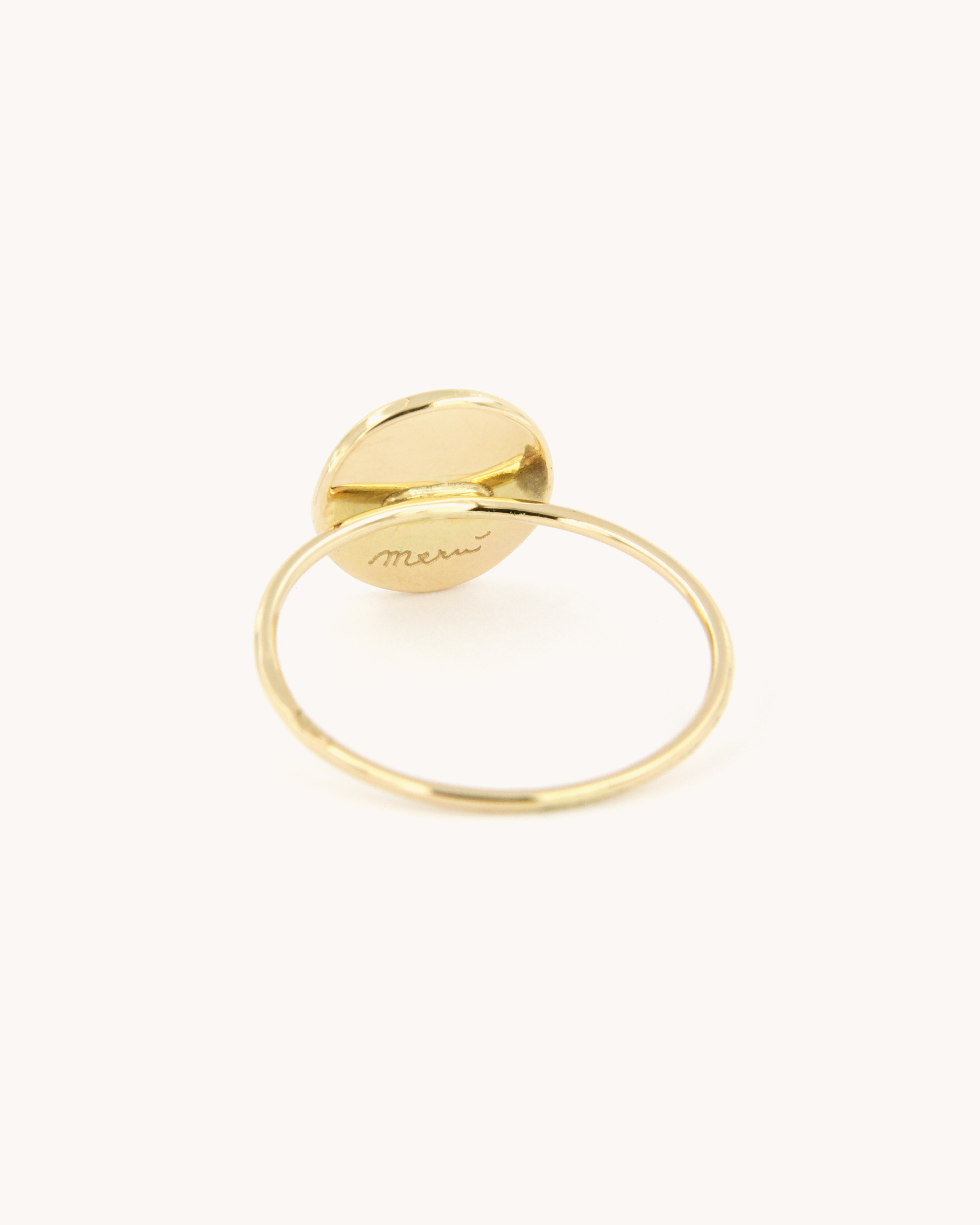 Pink Angel Wire Ring