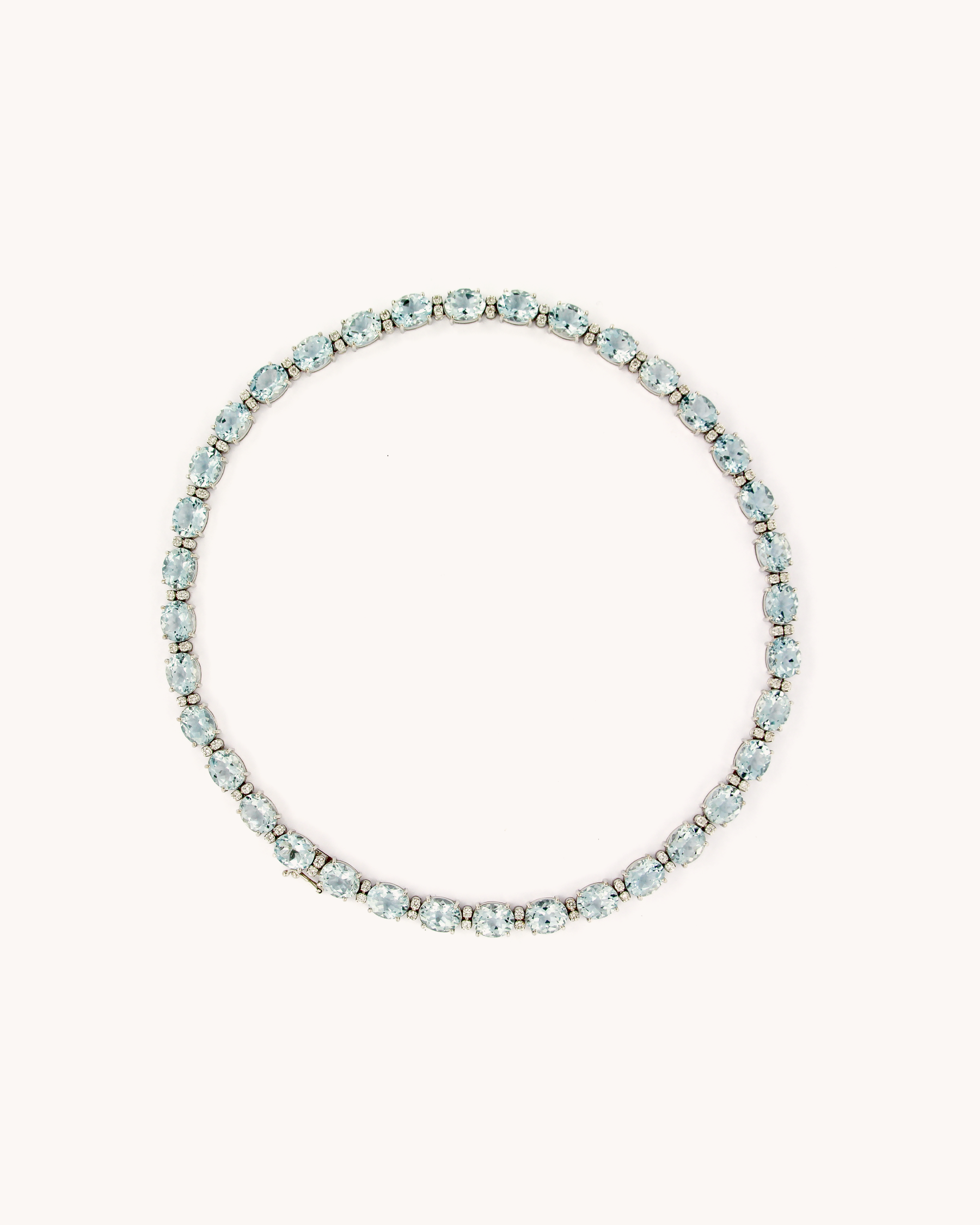 Aquamarine and Diamonds Necklace