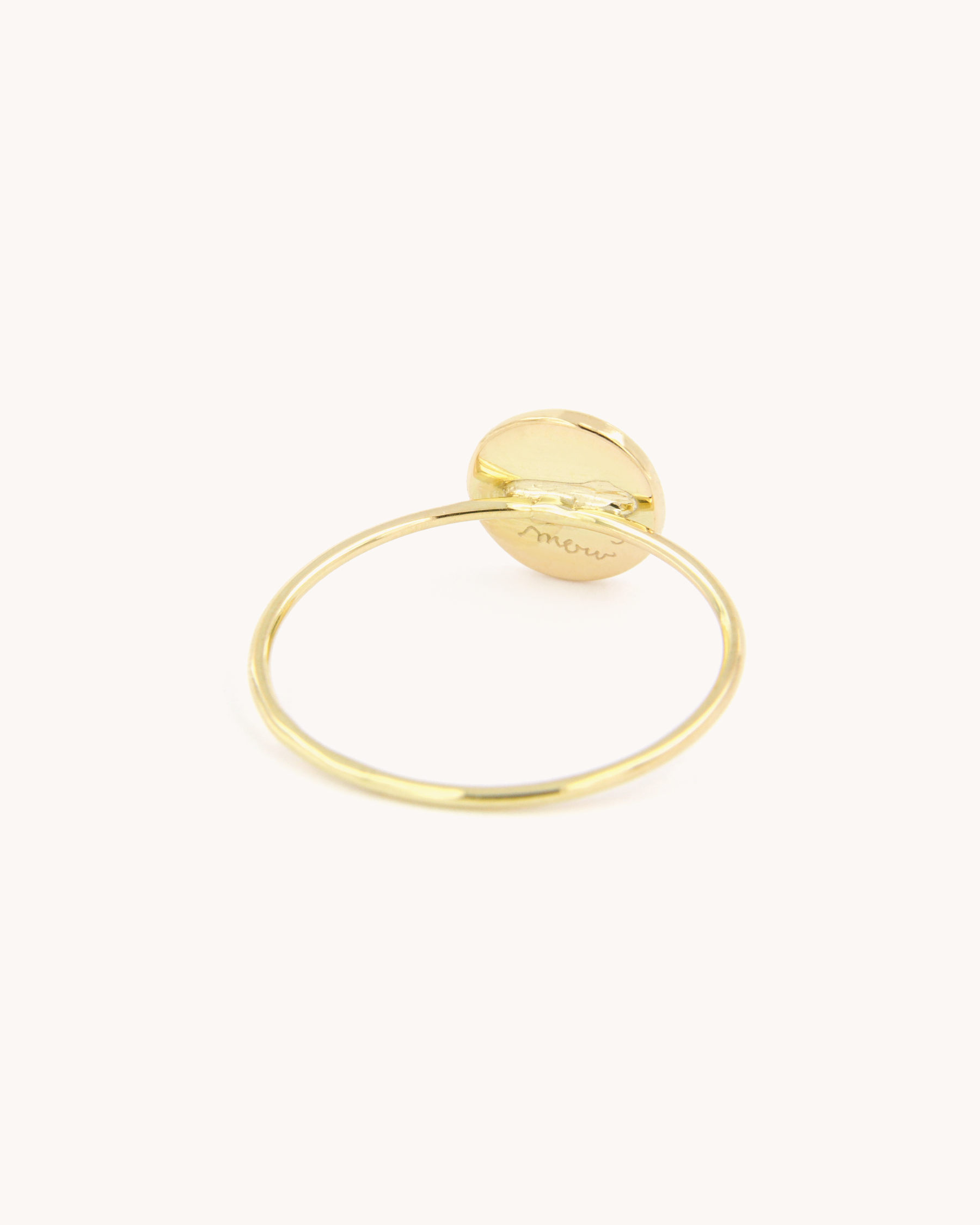 Anello a filo Luna in Venere