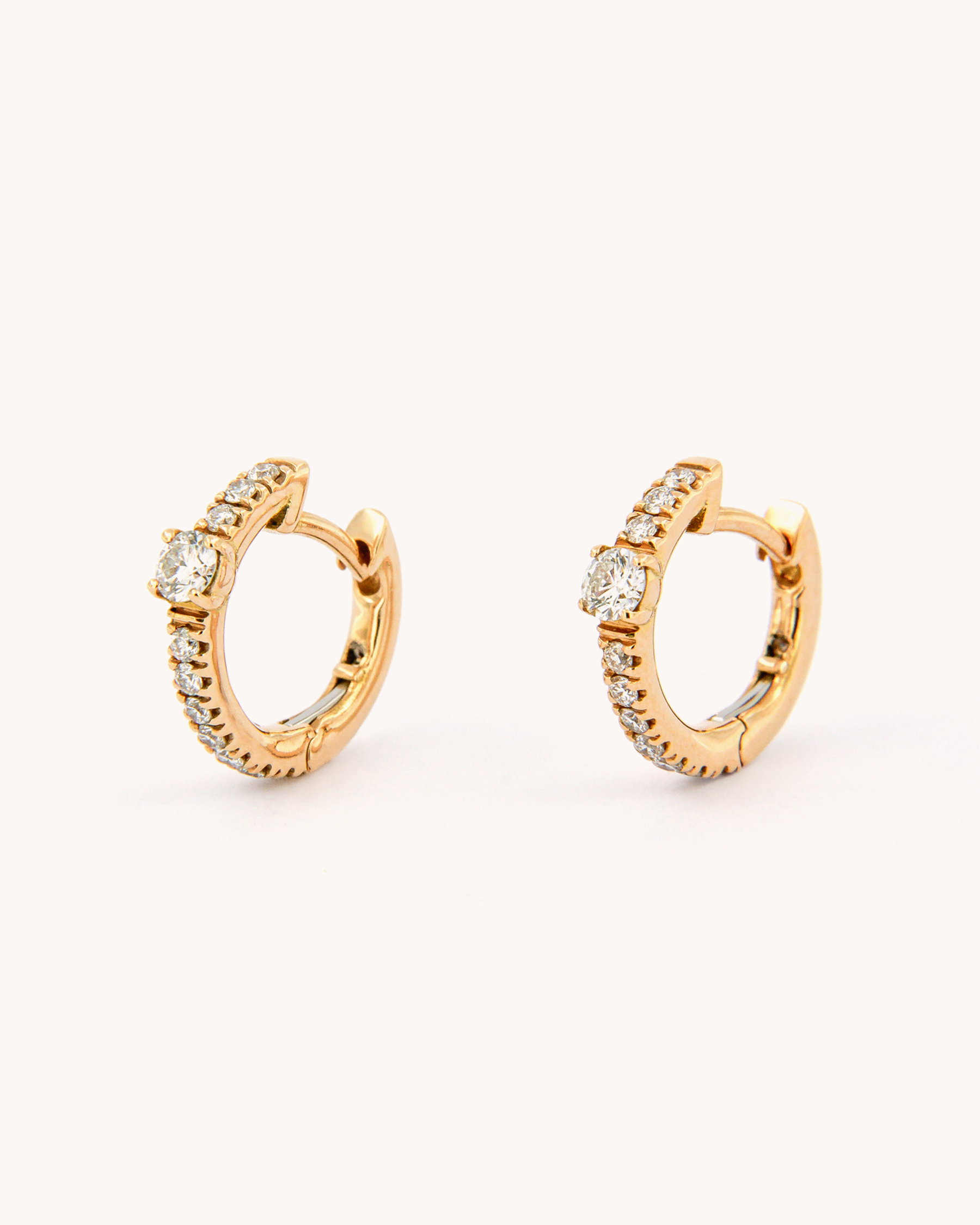 Diamond Hoop Earrings