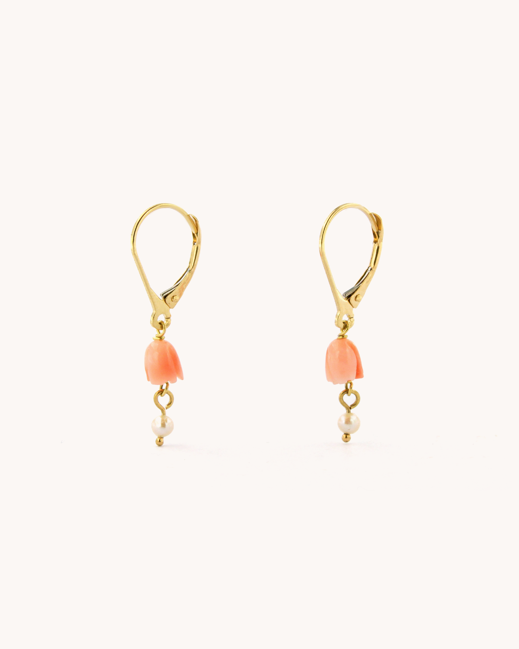 Orecchini con Rosa e Perla