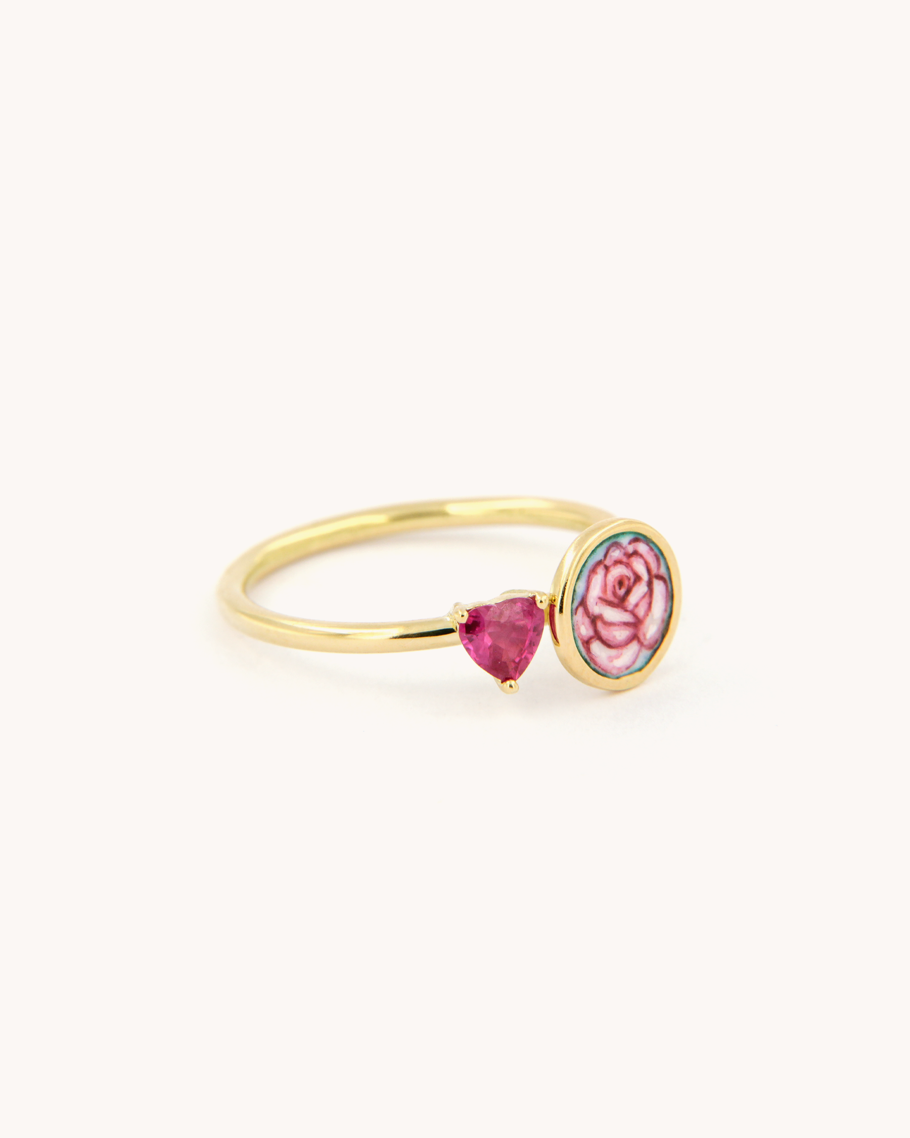 The Heart of a Rose Ring