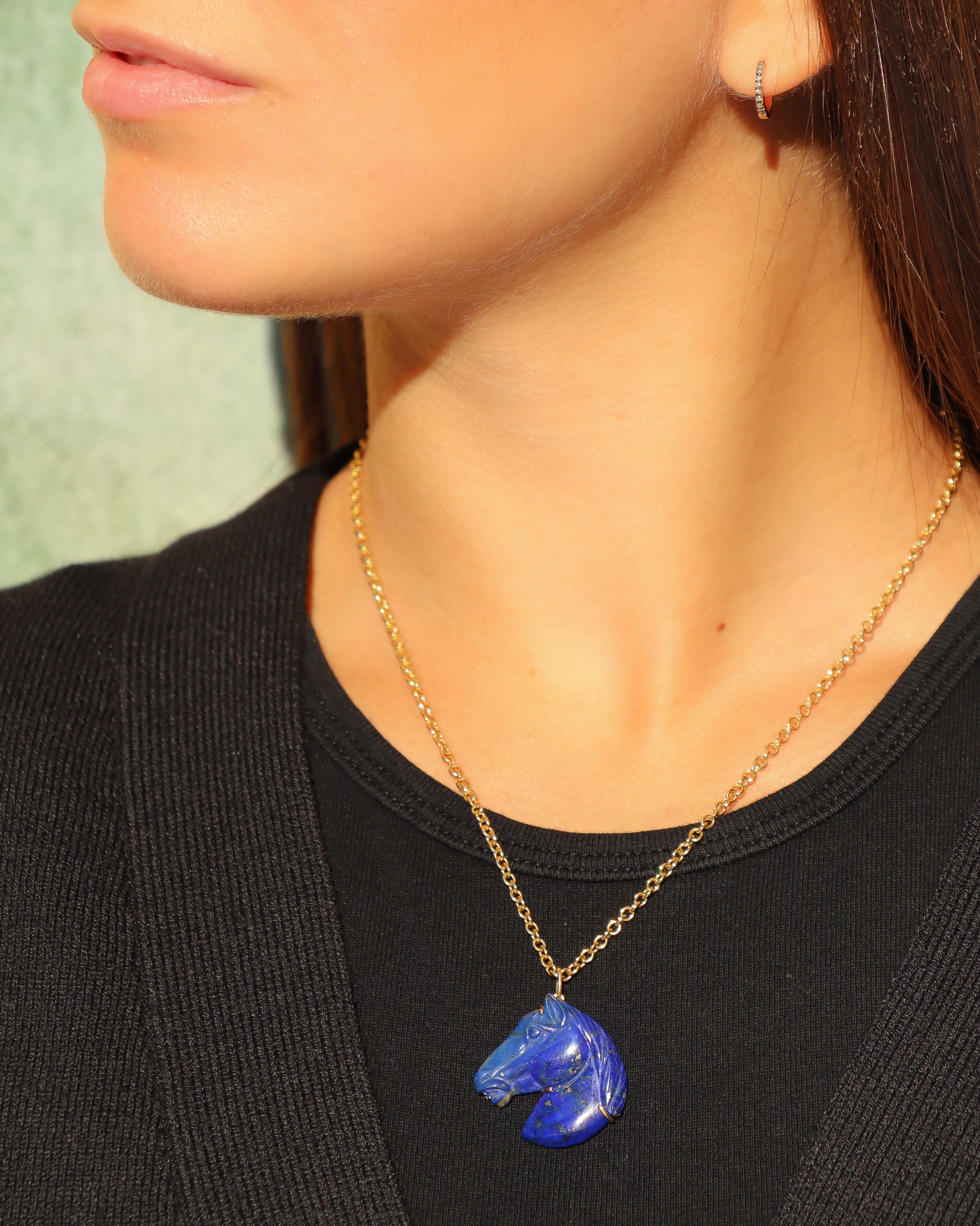 Ciondolo Cavallo di Lapislazzulo