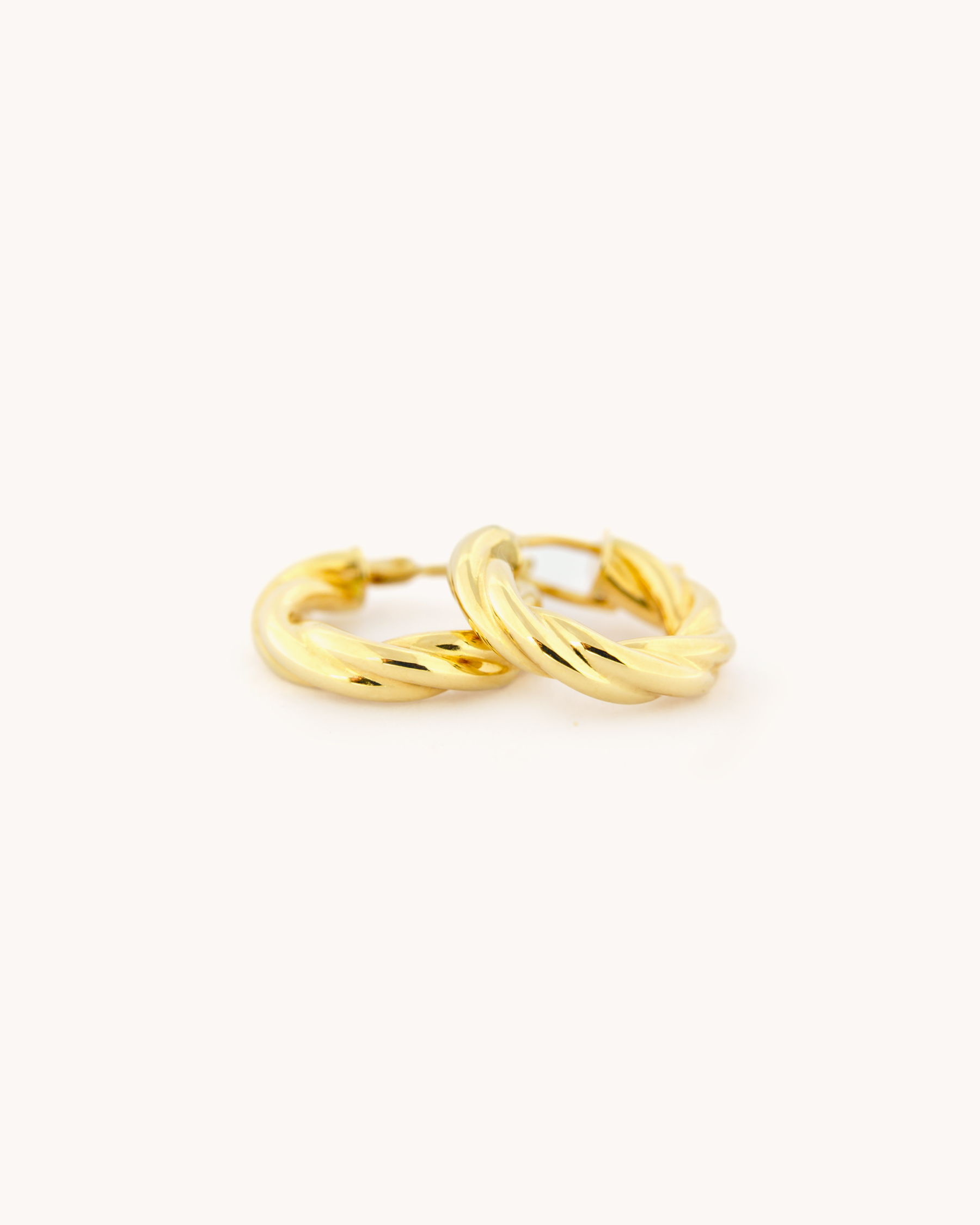 Small Twisted Hoop Earrings