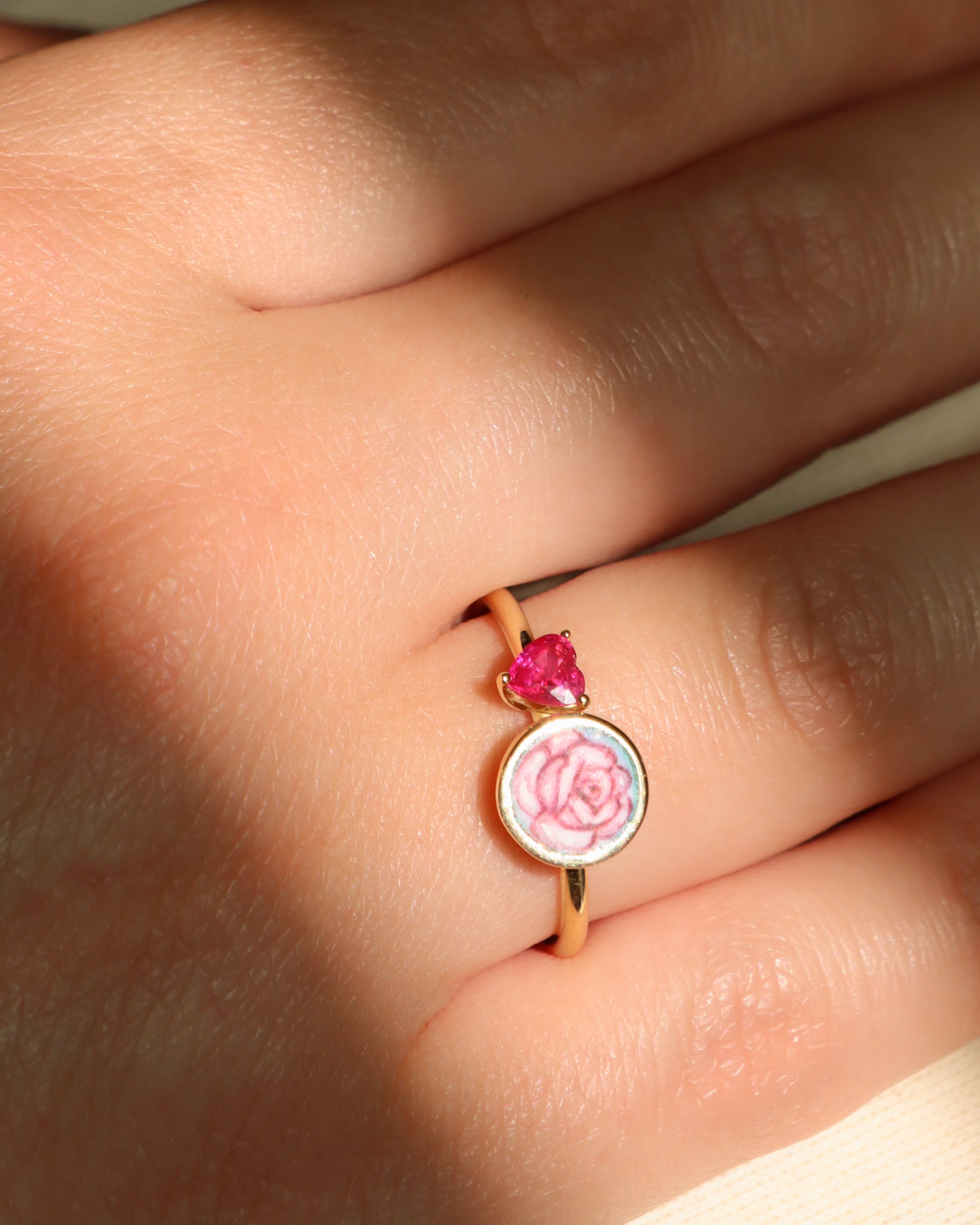 The Heart of a Rose Ring