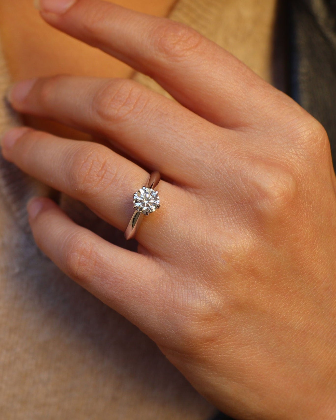 Diamond Solitaire Merù Ring 1.00ct