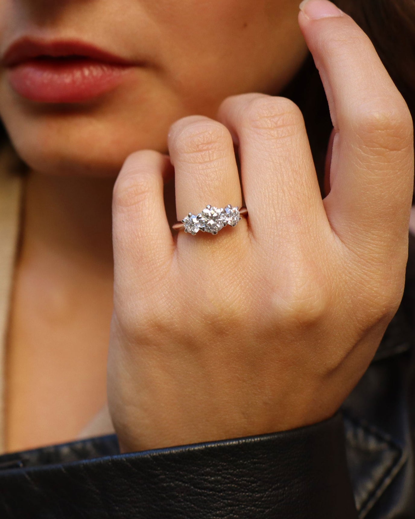 Anello Trilogia di Diamanti