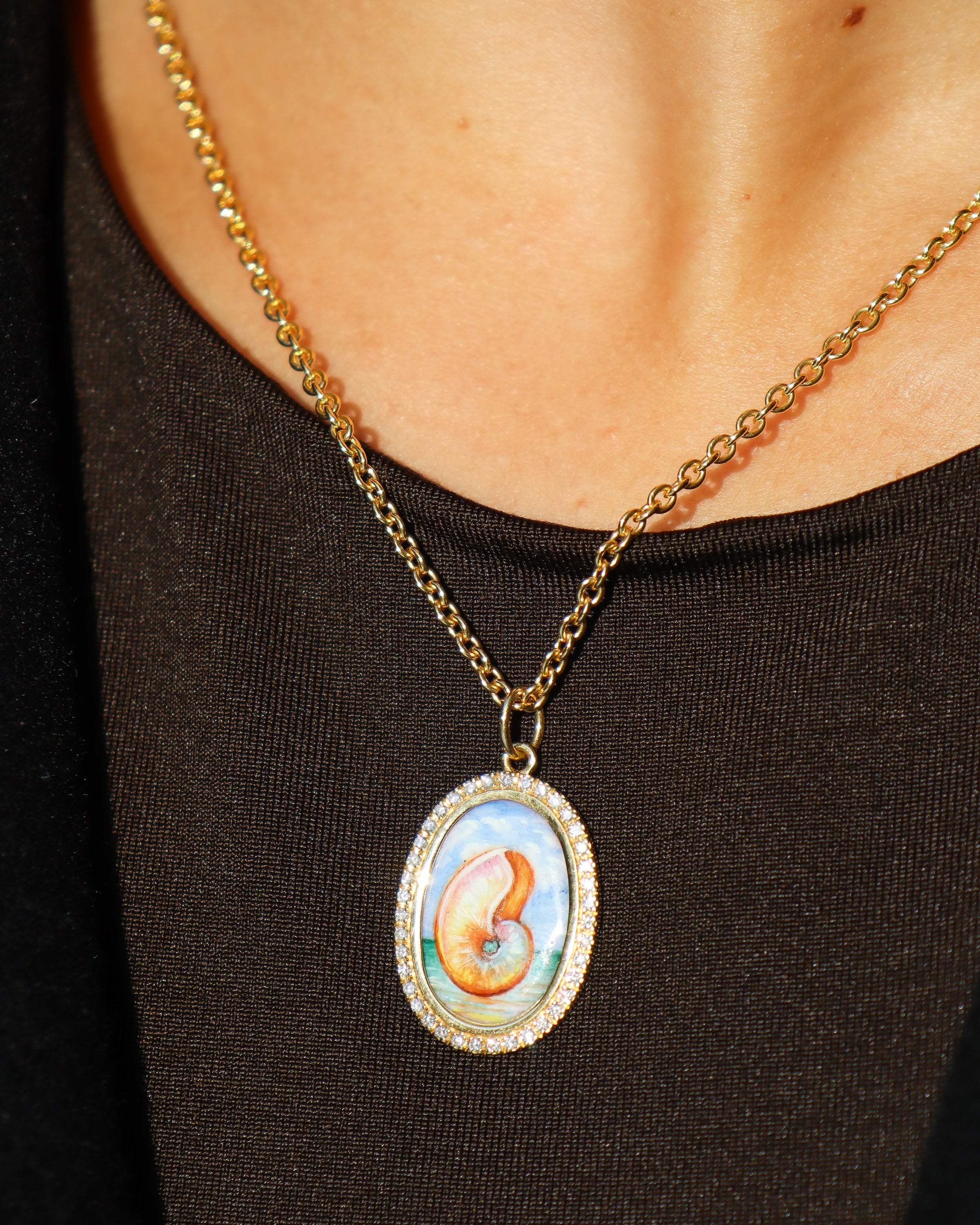 Ciondolo Conchigia con Diamante