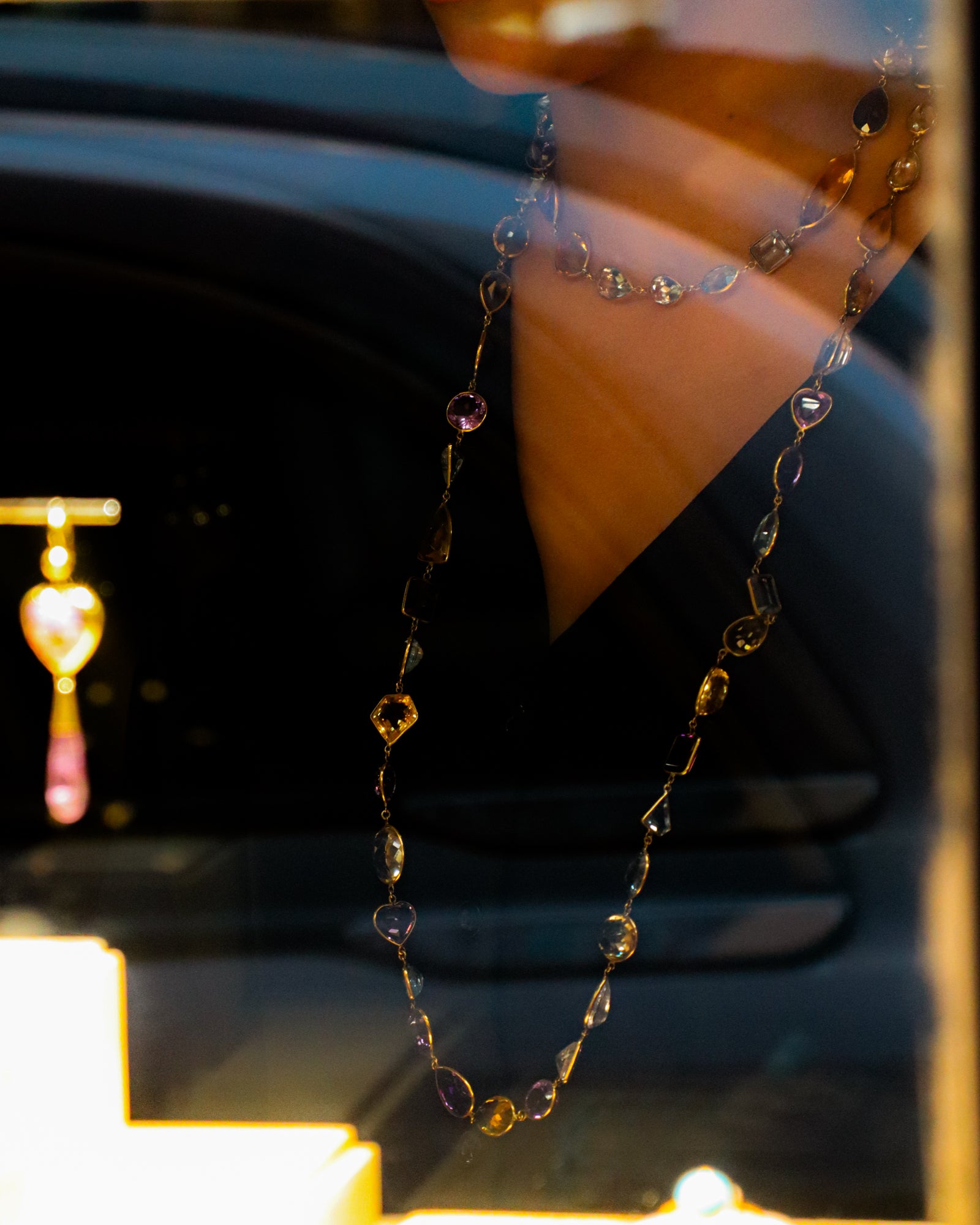 Gemstone Long Necklace