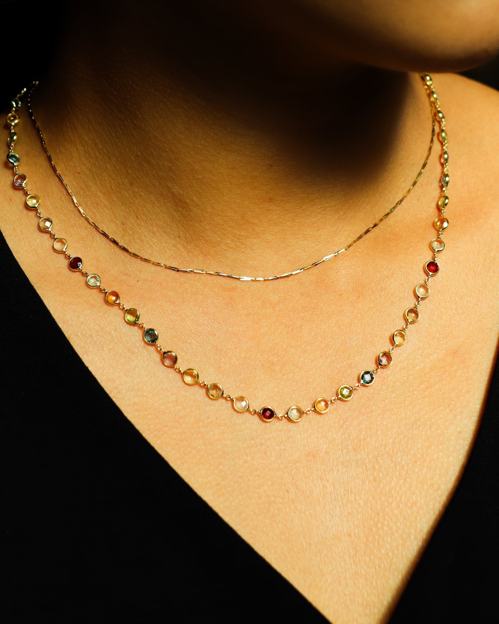 Tourmaline and Quartz Necklace