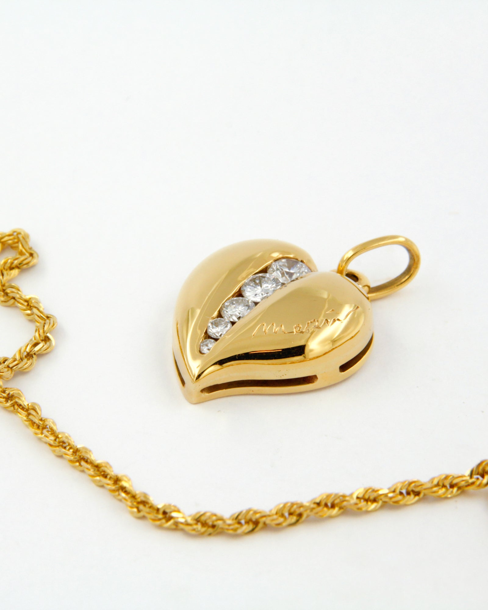 Heart Diamond Charm