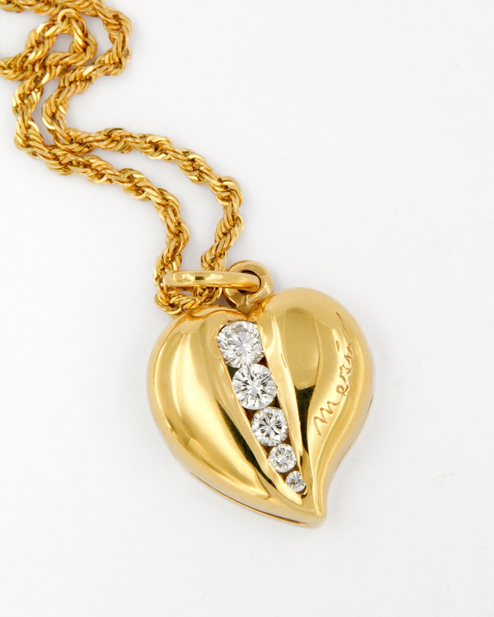 Heart Diamond Charm