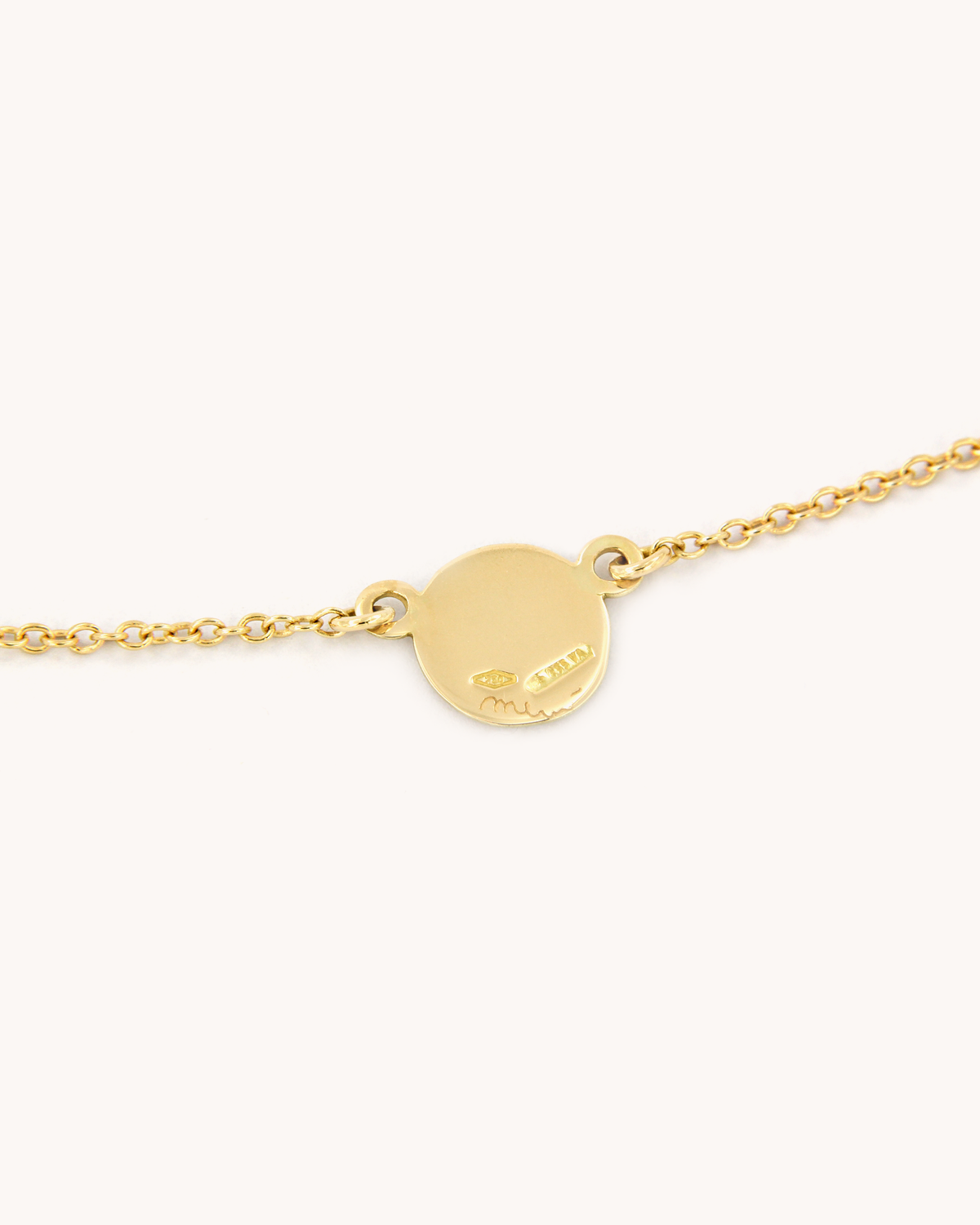 Collana Angelo Rosa in oro giallo 18k con angelo dipinto a mano in smalto a fuoco