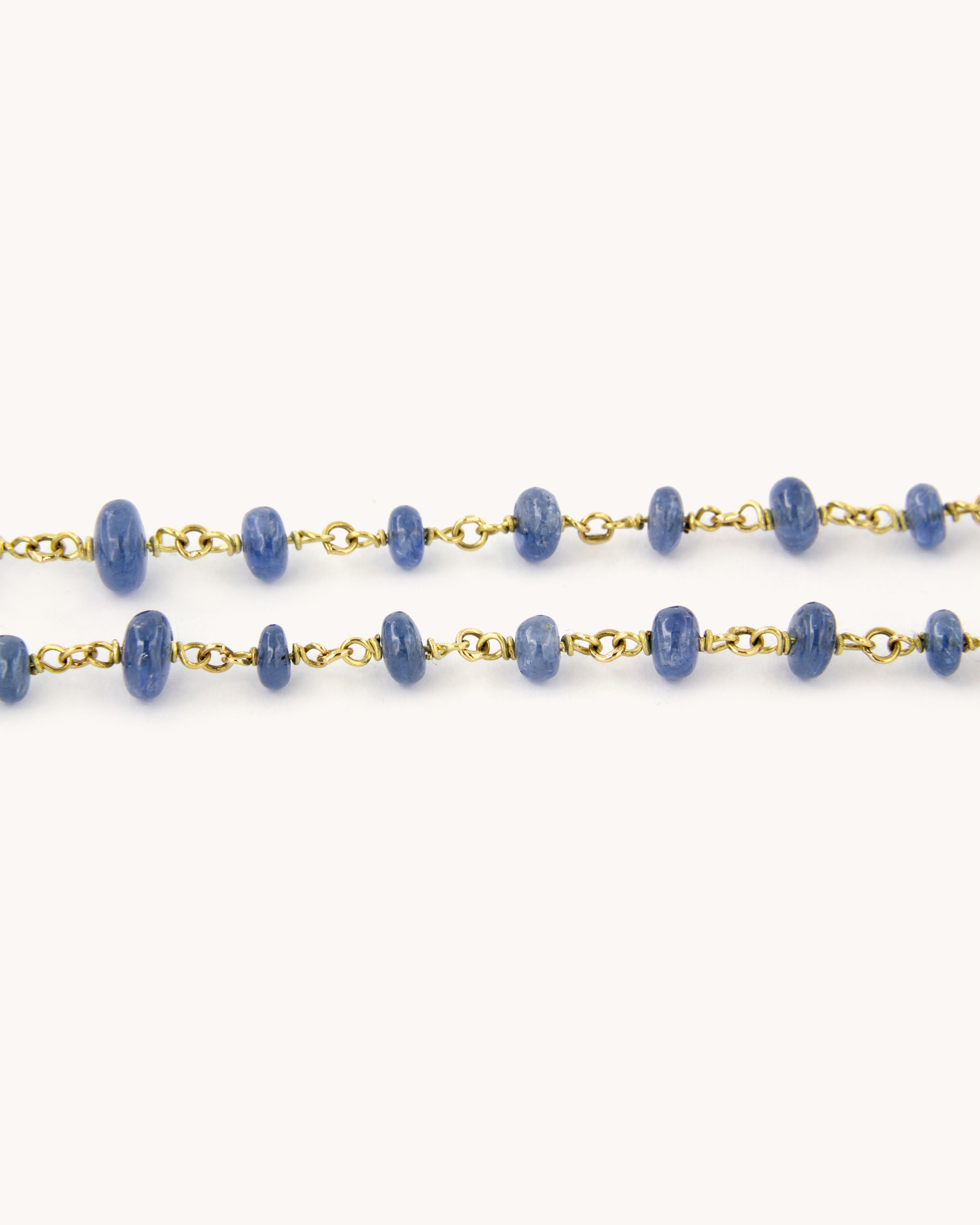 Collana Mediterraneo in oro giallo 18 carati con radici di zaffiri - Merù Gioielli