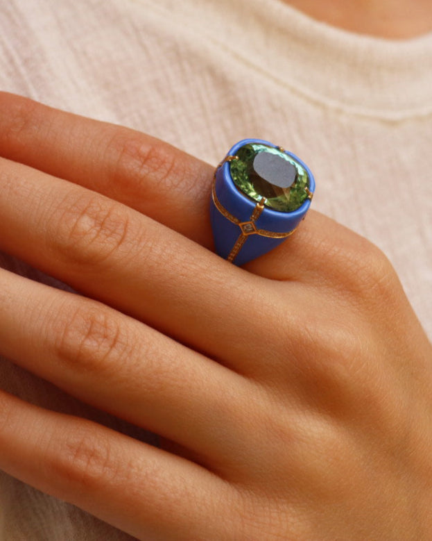 Blue Lagoon Tourmaline Ring
