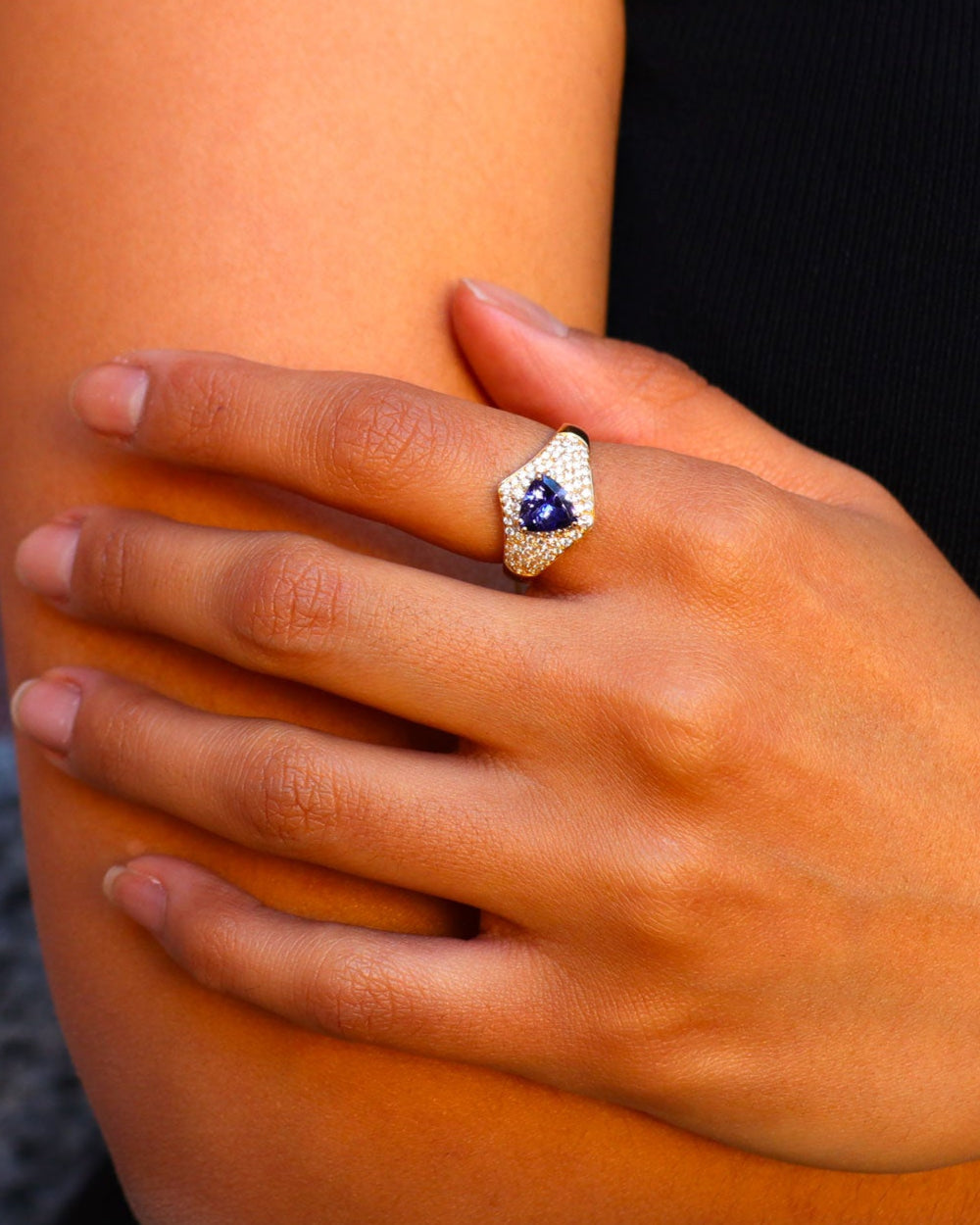 Anello Fascia Tanzanite