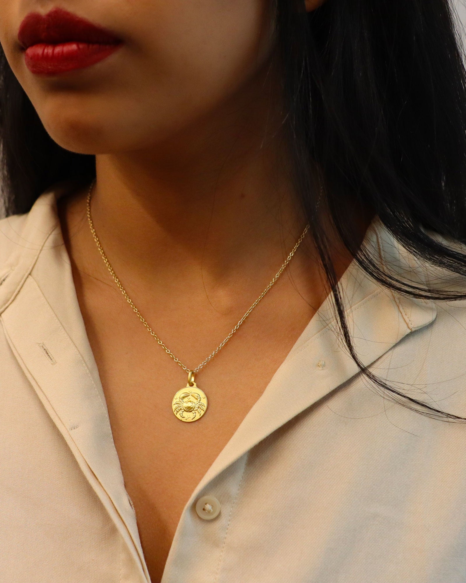 Cancer Zodiac Small Pendant